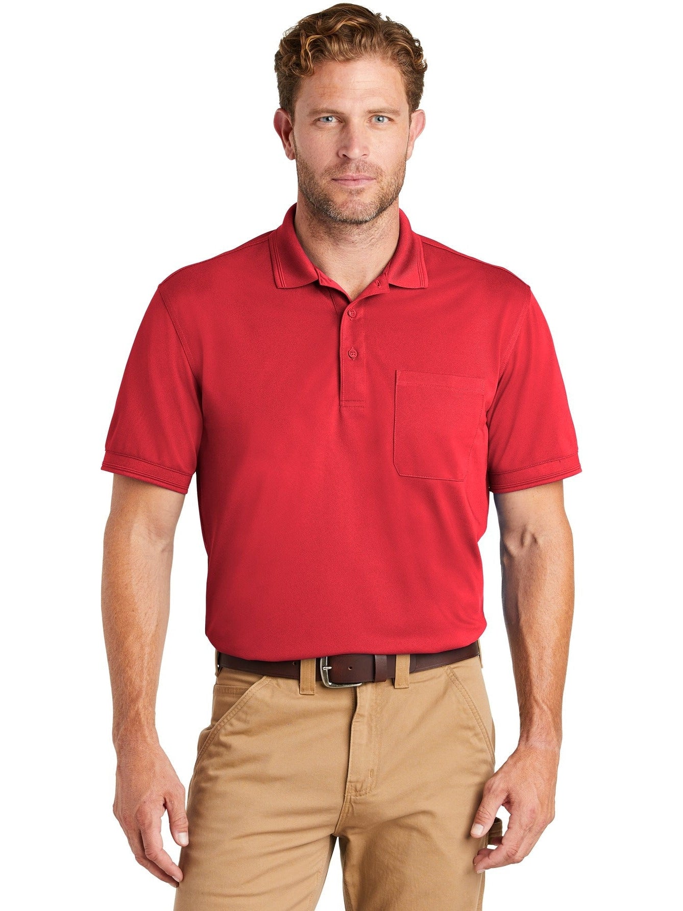 no-logo CornerStone Industrial Snag-Proof Pique Pocket Polo-Regular-Cornerstone-Thread Logic