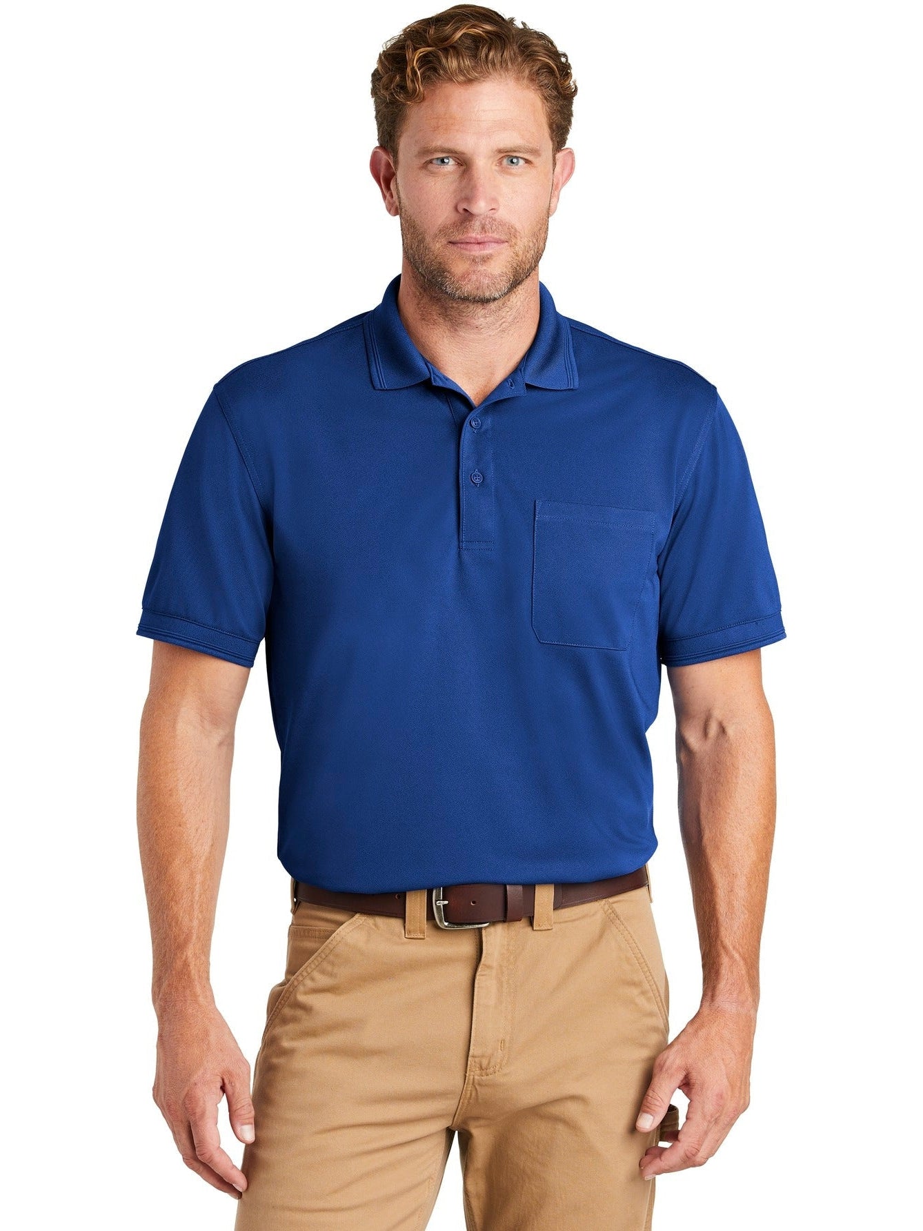no-logo CornerStone Industrial Snag-Proof Pique Pocket Polo-Regular-Cornerstone-Thread Logic