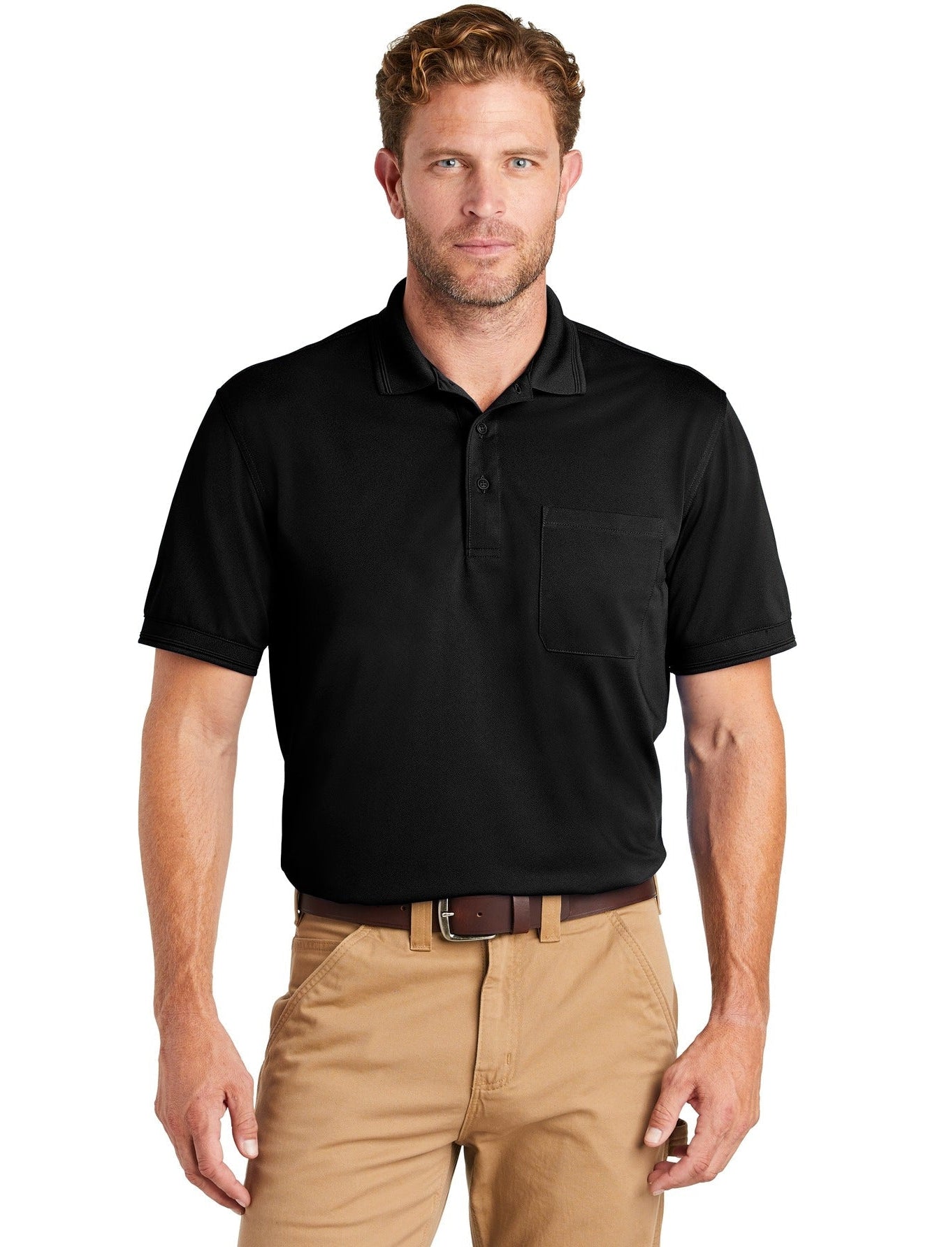 no-logo CornerStone Industrial Snag-Proof Pique Pocket Polo-Regular-Cornerstone-Thread Logic