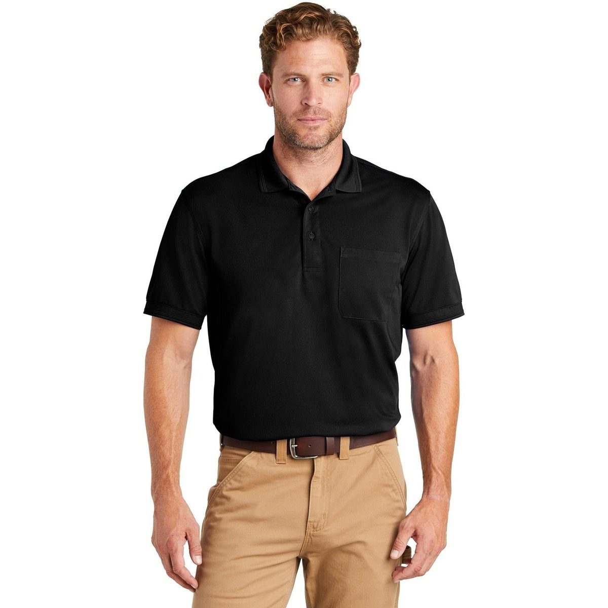 no-logo CornerStone Industrial Snag-Proof Pique Pocket Polo-Regular-Cornerstone-Thread Logic