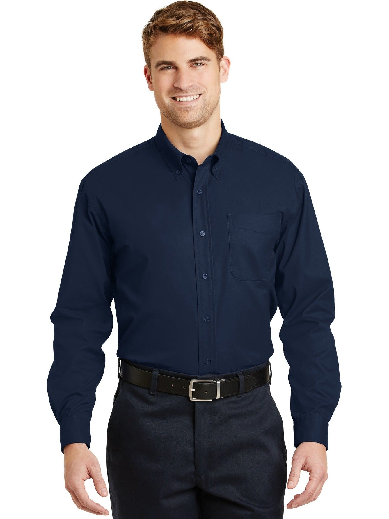 no-logo CornerStone Long Sleeve SuperPro Twill Shirt-Regular-Cornerstone-Thread Logic