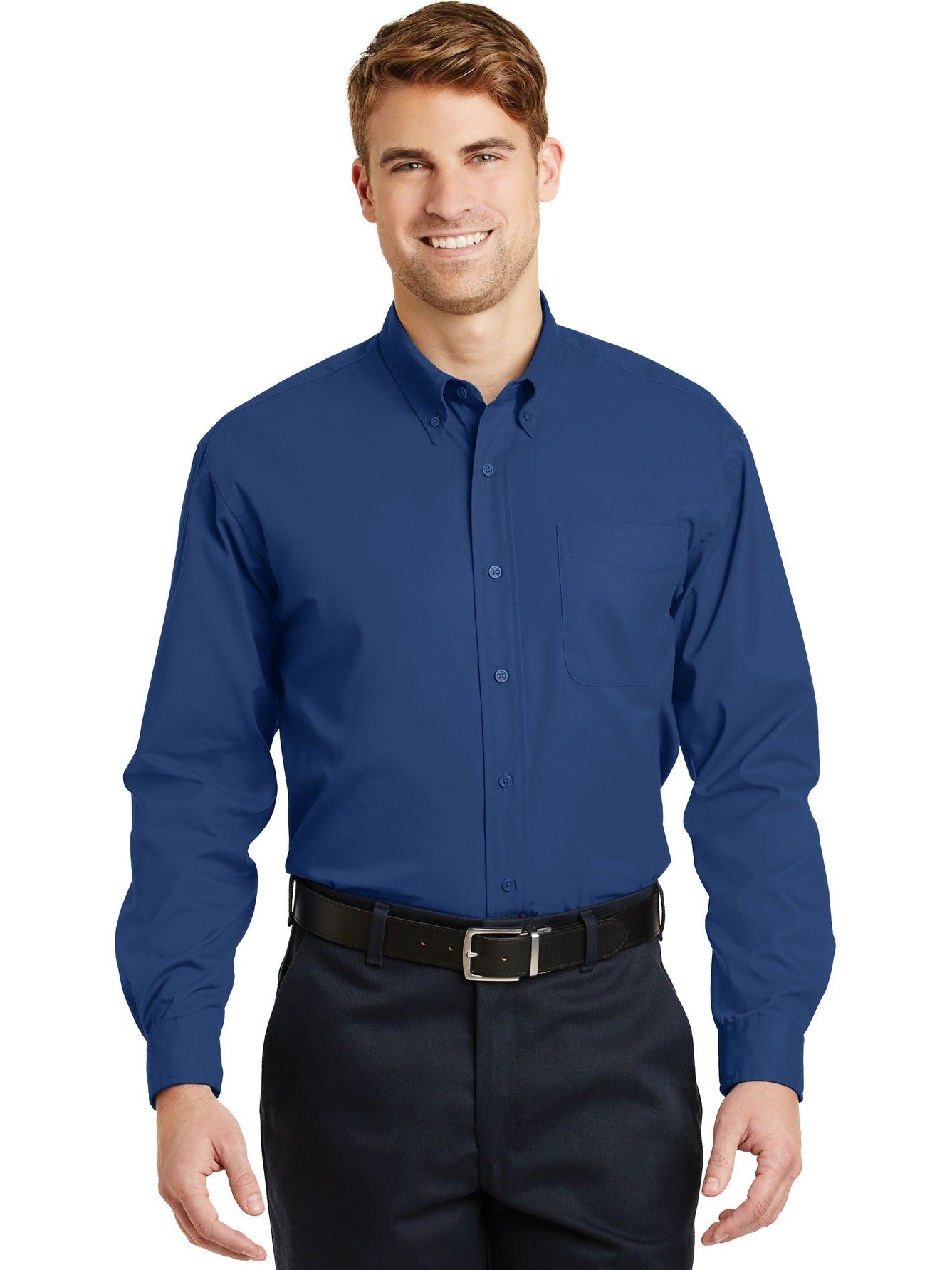 no-logo CornerStone Long Sleeve SuperPro Twill Shirt-Regular-Cornerstone-Thread Logic