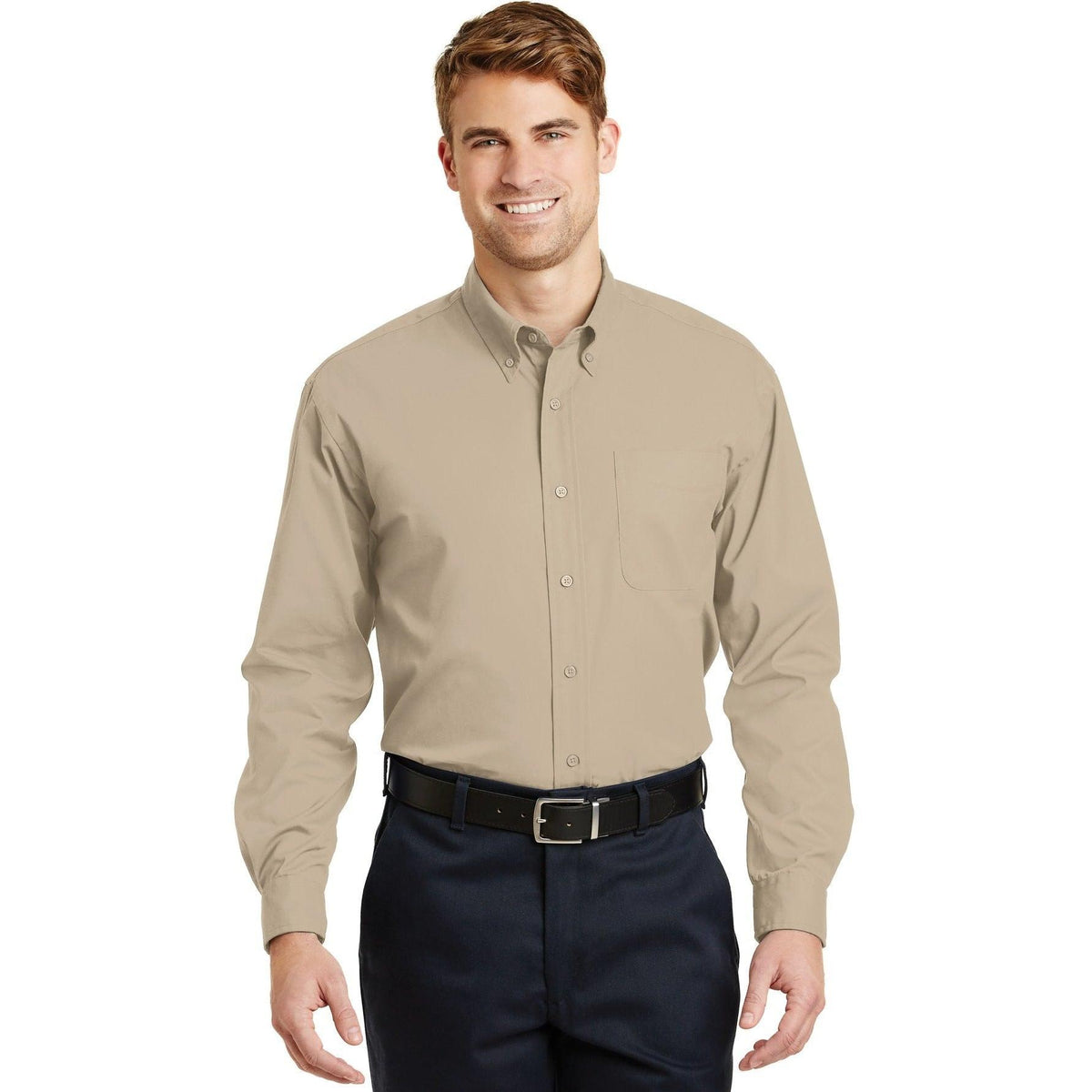 no-logo CornerStone Long Sleeve SuperPro Twill Shirt-Dress Shirts-Cornerstone-Thread Logic