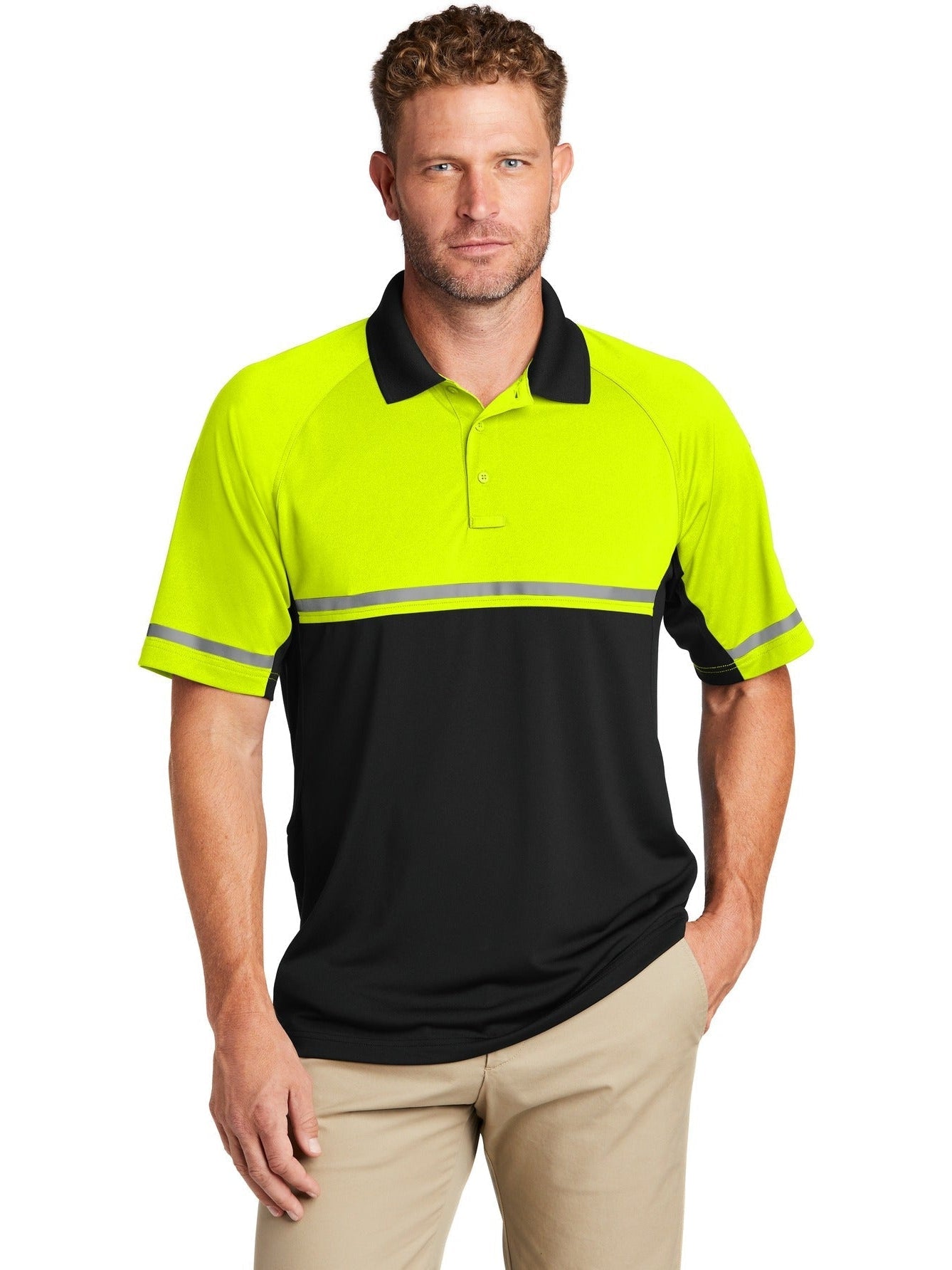 no-logo CornerStone Select Lightweight Snag-Proof Enhanced Visibility Polo-Regular-Cornerstone-Thread Logic