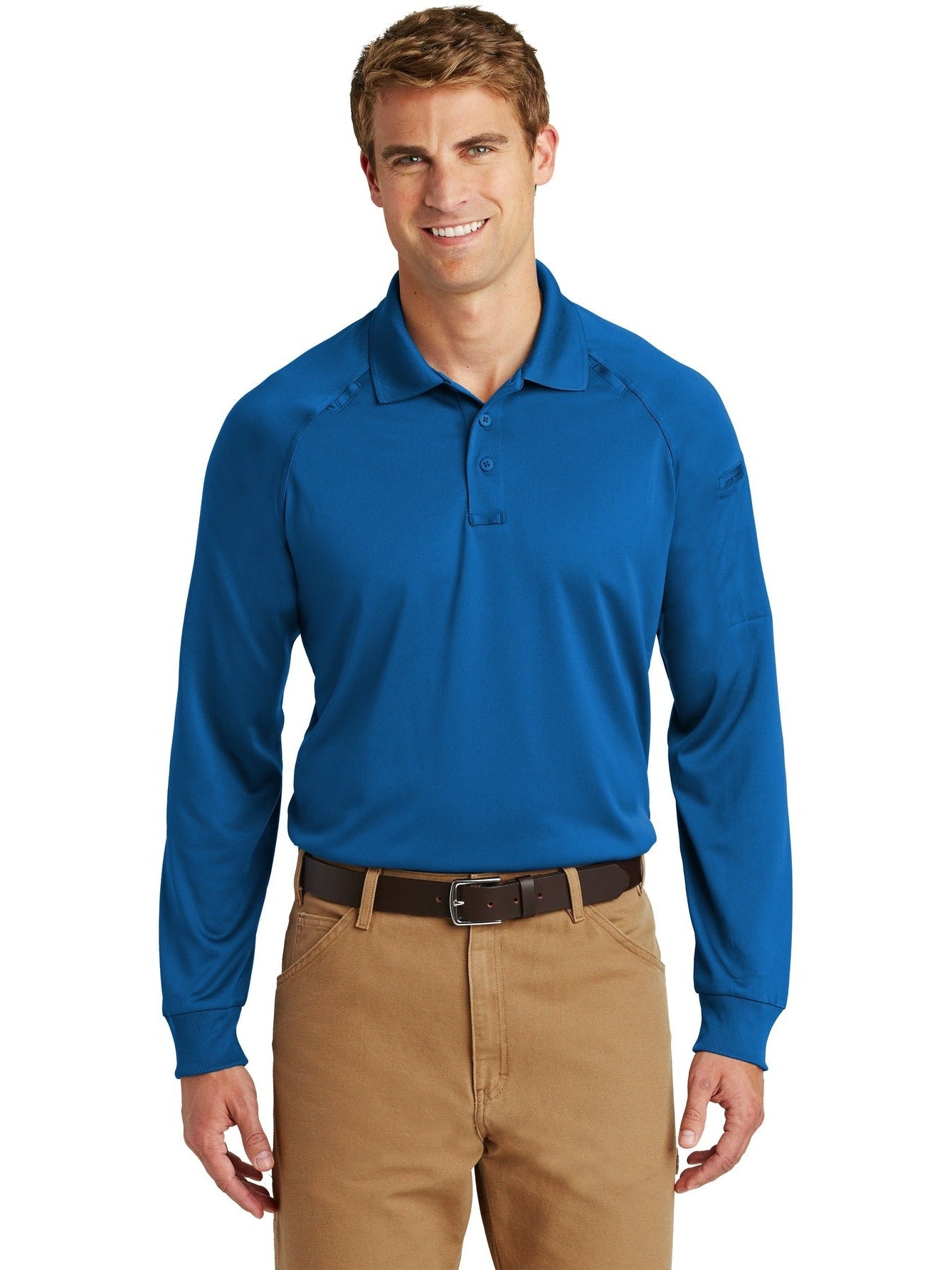 no-logo CornerStone Select Long Sleeve Snag-Proof Tactical Polo-Regular-Cornerstone-Thread Logic