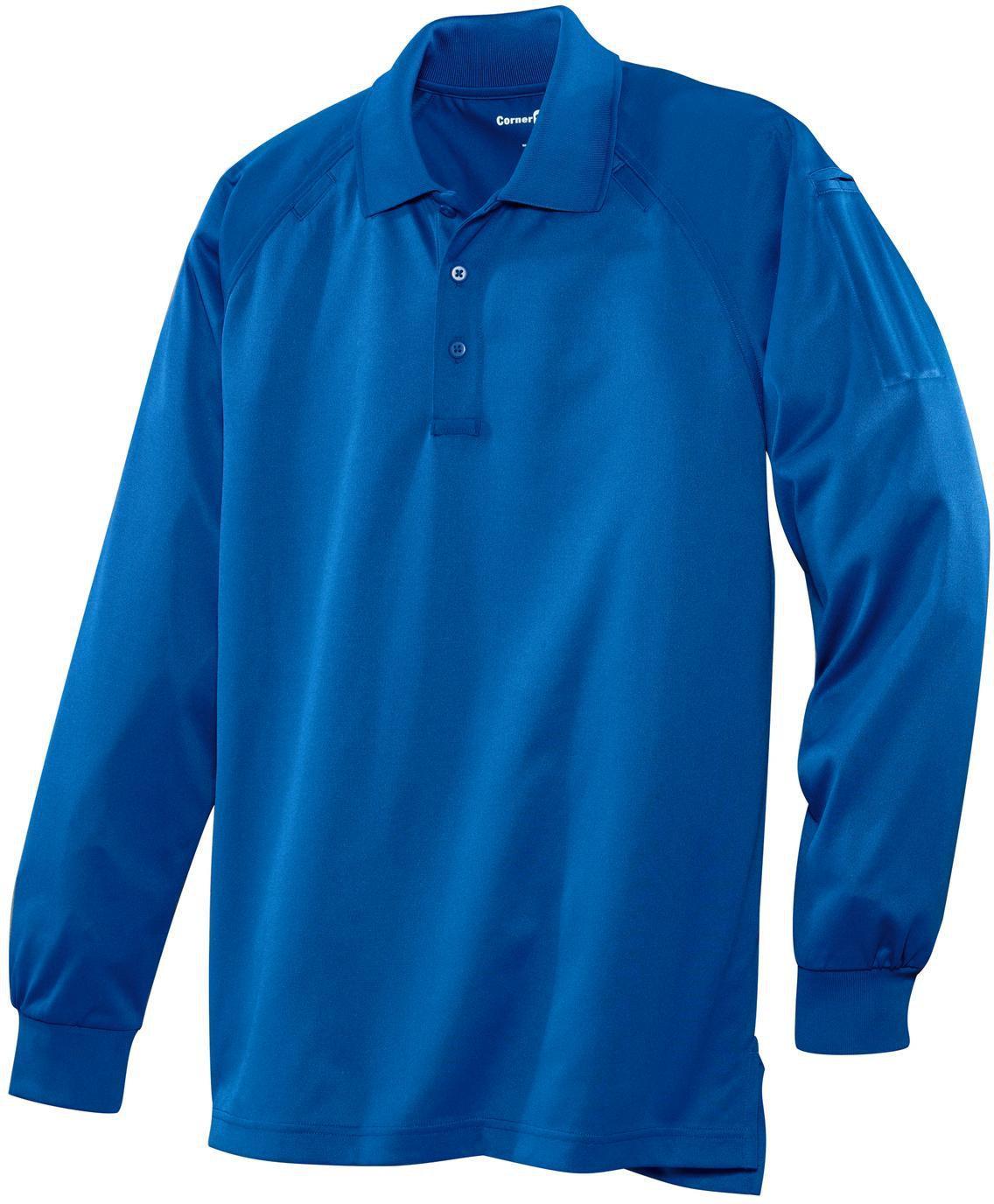 CornerStone Select Long Sleeve Snag-Proof Tactical Polo-Regular-Cornerstone-Royal-S-Thread Logic