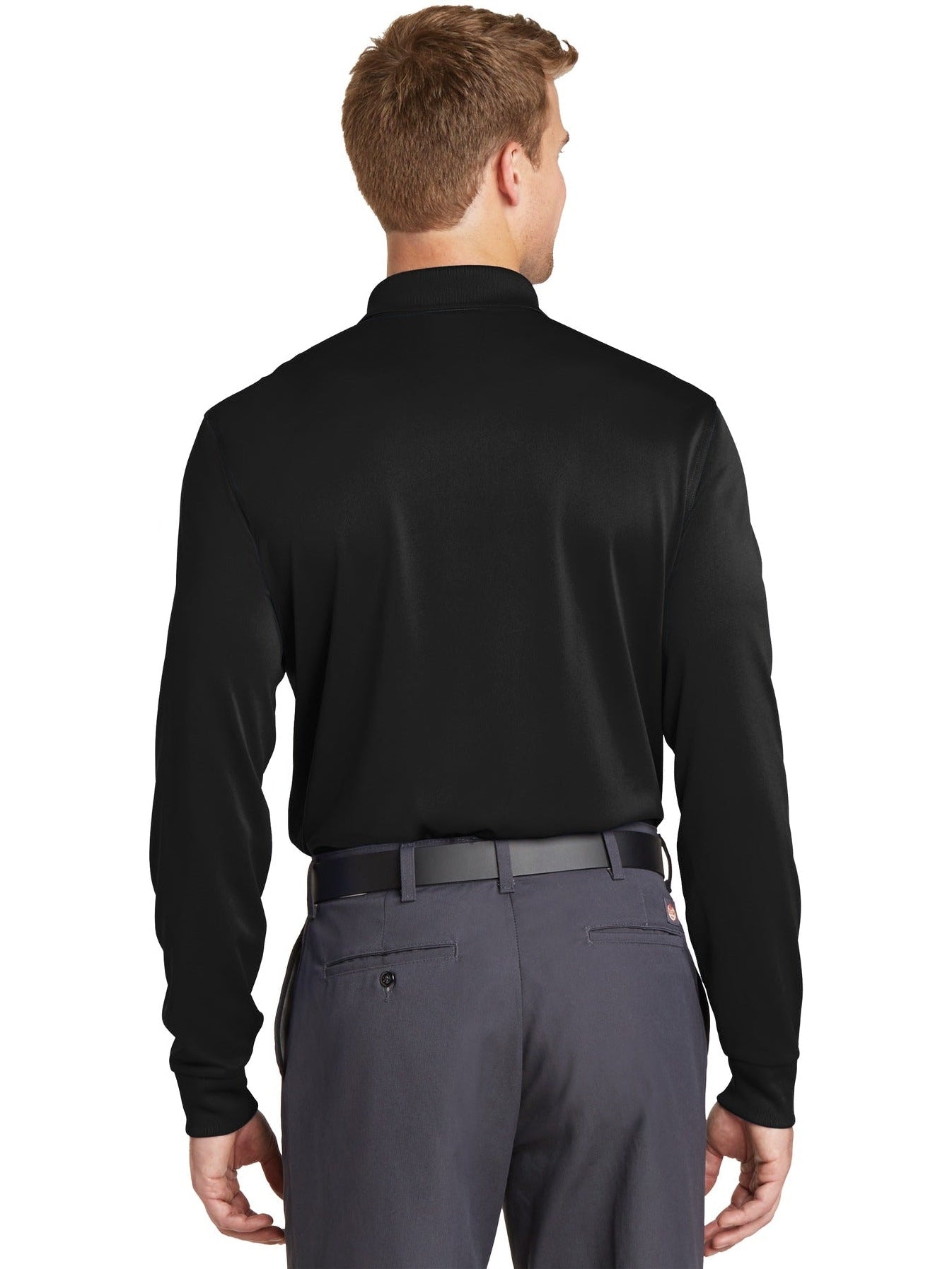 no-logo CornerStone Select Snag-Proof Long Sleeve Polo-Regular-Cornerstone-Thread Logic