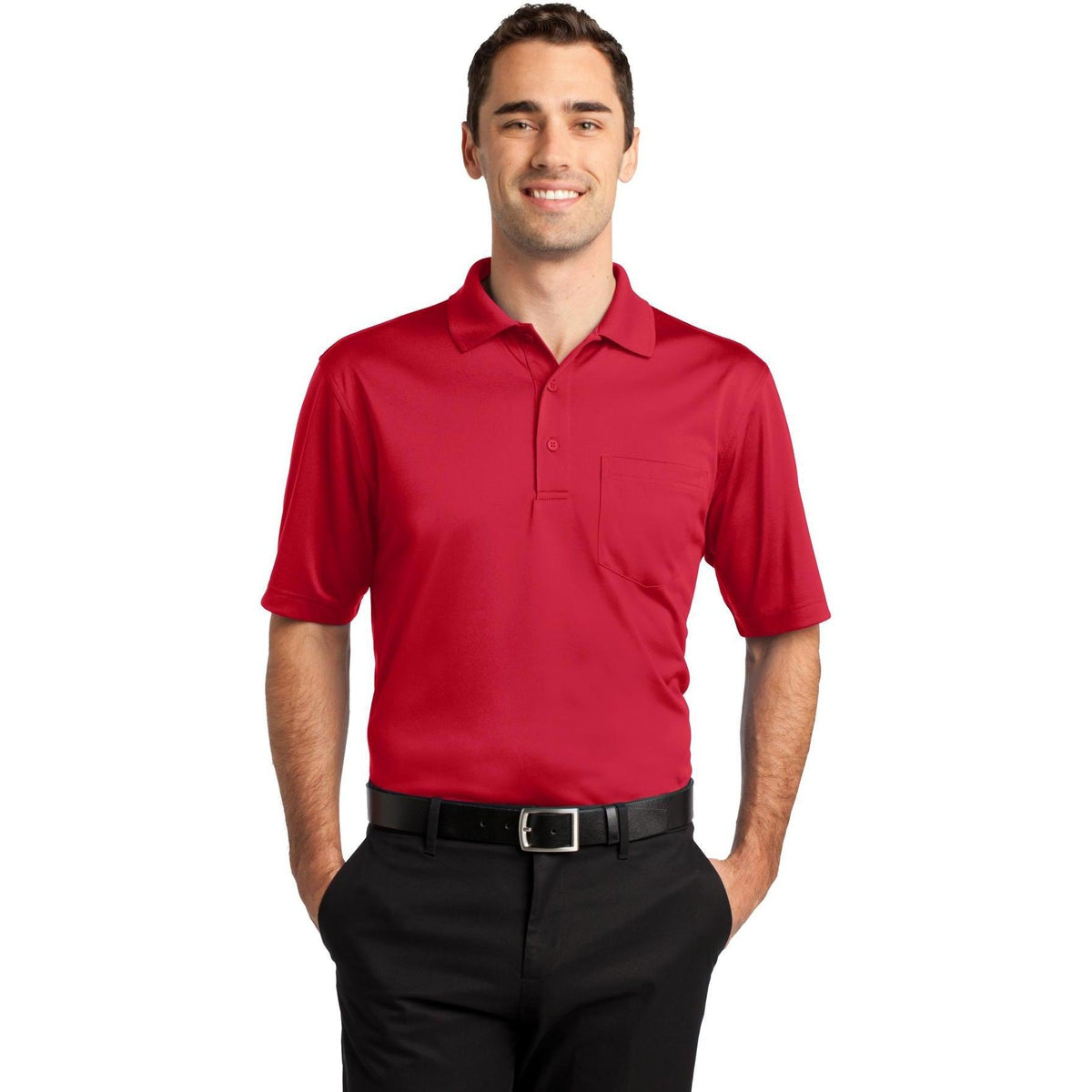 no-logo CornerStone Select Snag-Proof Pocket Polo-Regular-Cornerstone-Thread Logic