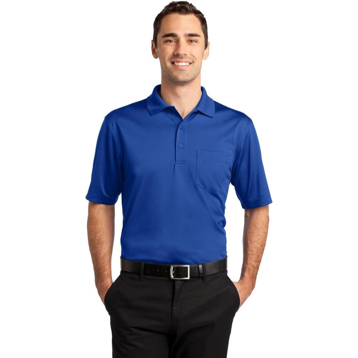 no-logo CornerStone Select Snag-Proof Pocket Polo-Regular-Cornerstone-Thread Logic