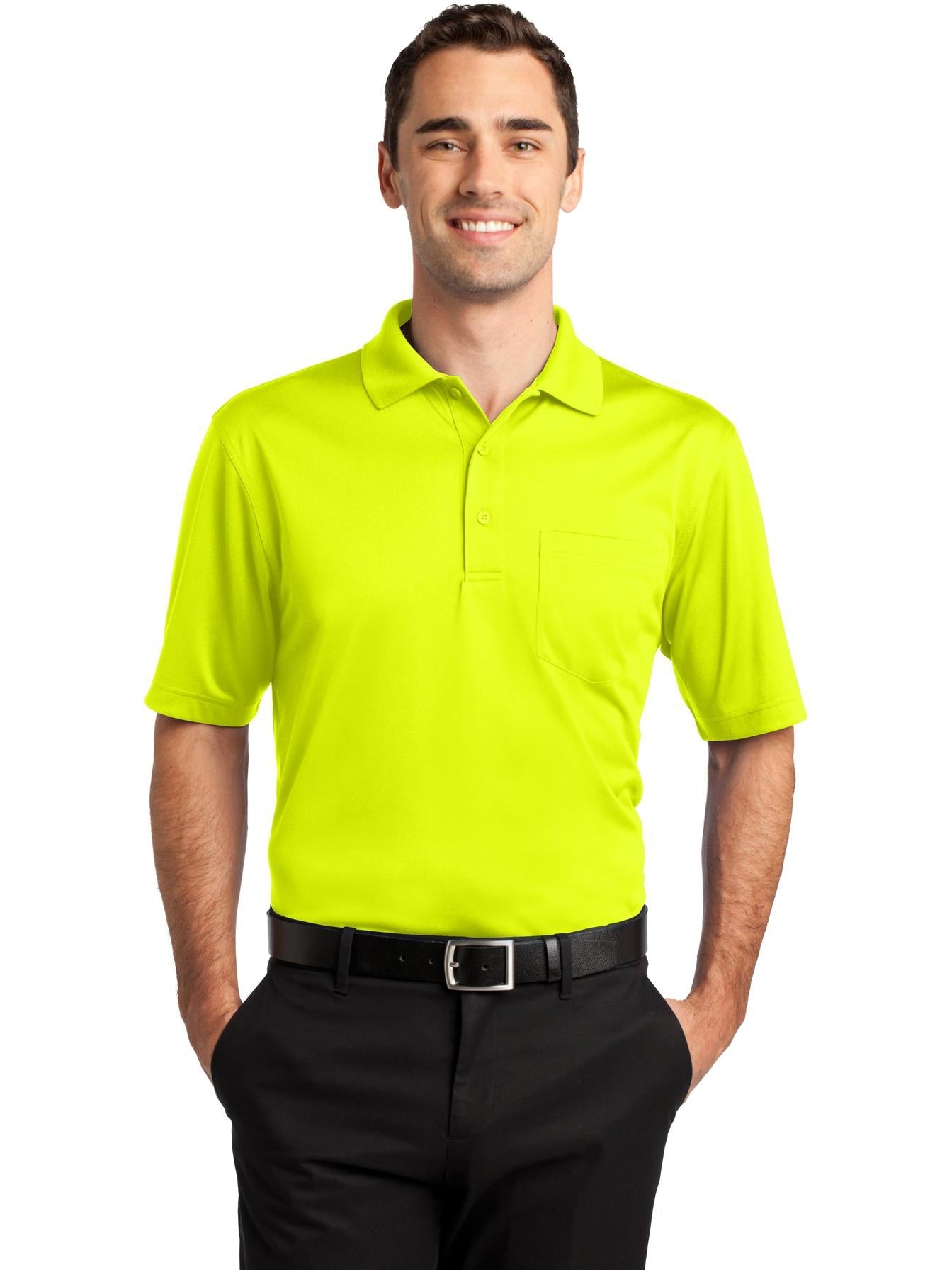no-logo CornerStone Select Snag-Proof Pocket Polo-Regular-Cornerstone-Thread Logic