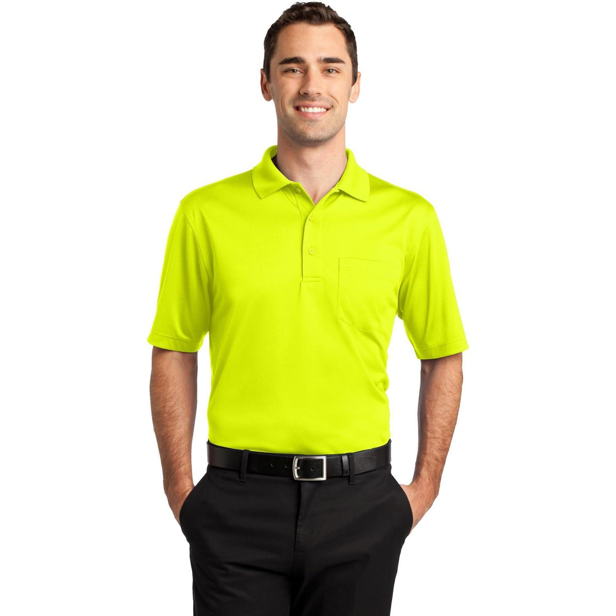no-logo CornerStone Select Snag-Proof Pocket Polo-Regular-Cornerstone-Thread Logic