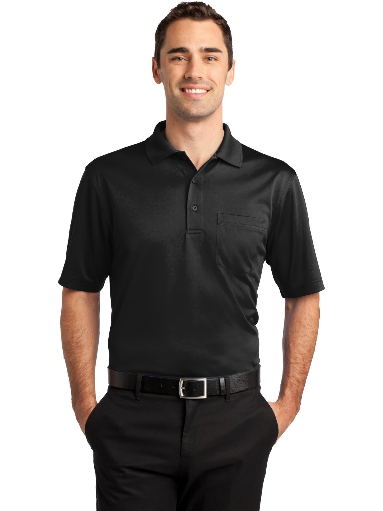 no-logo CornerStone Select Snag-Proof Pocket Polo-Regular-Cornerstone-Thread Logic