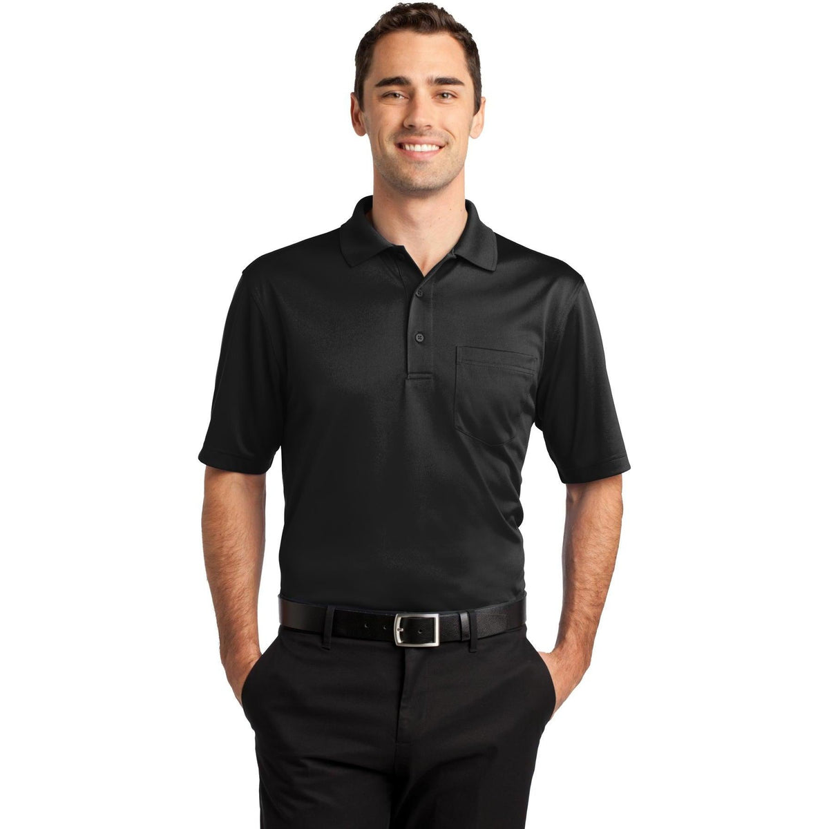 no-logo CornerStone Select Snag-Proof Pocket Polo-Regular-Cornerstone-Thread Logic