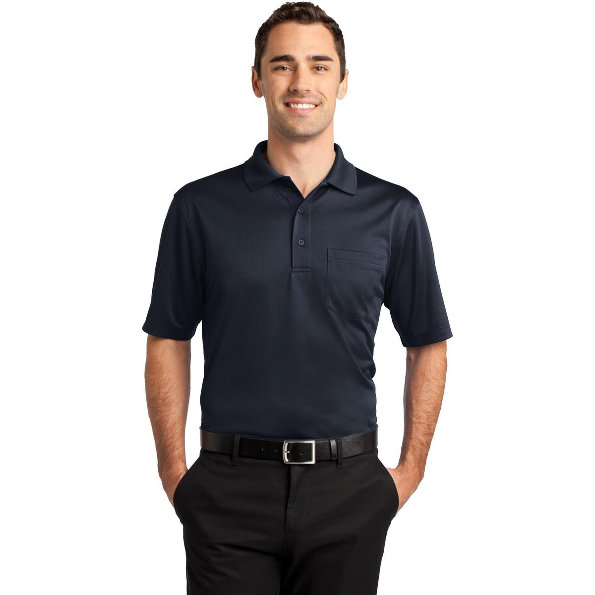 no-logo CornerStone Select Snag-Proof Pocket Polo-Regular-Cornerstone-Thread Logic