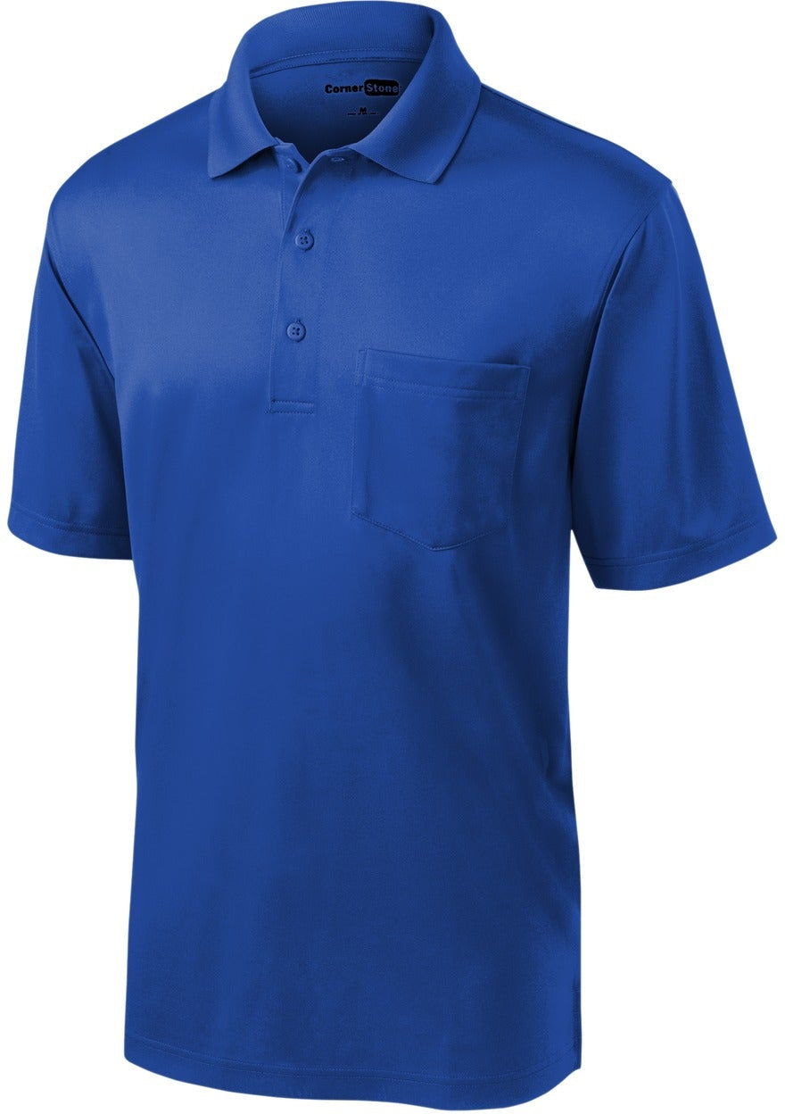 CornerStone Select Snag-Proof Pocket Polo-Regular-Cornerstone-Royal-S-Thread Logic