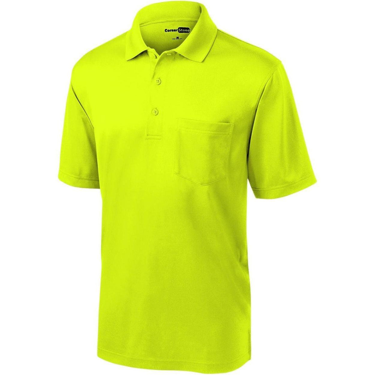 no-logo CornerStone Select Snag-Proof Pocket Polo-Regular-Cornerstone-Safety Yellow-S-Thread Logic