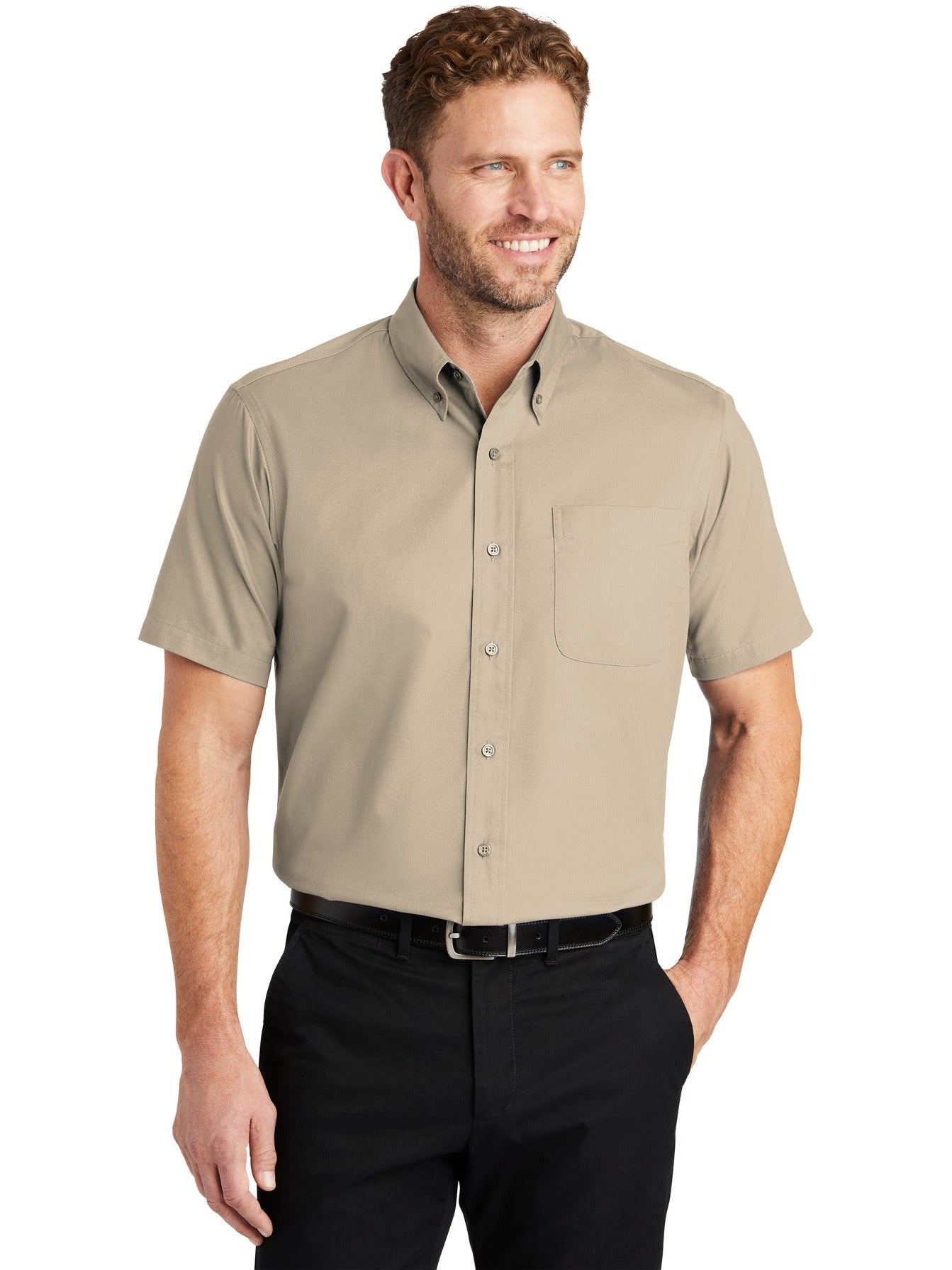no-logo CornerStone Short Sleeve SuperPro Twill Shirt-Regular-Cornerstone-Thread Logic