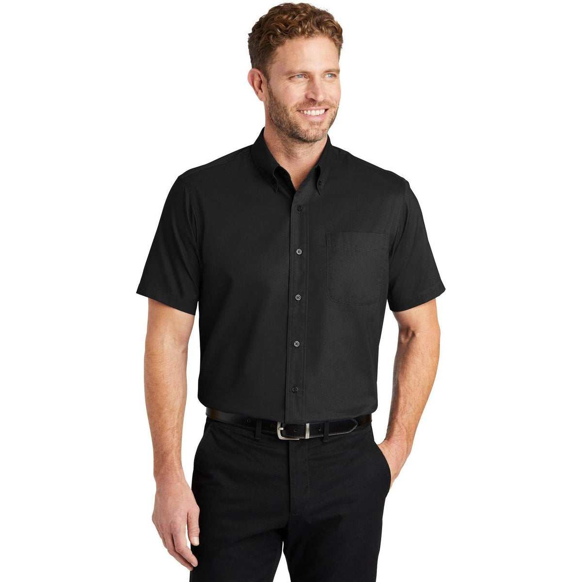 no-logo CornerStone Short Sleeve SuperPro Twill Shirt-Dress Shirts-Cornerstone-Thread Logic