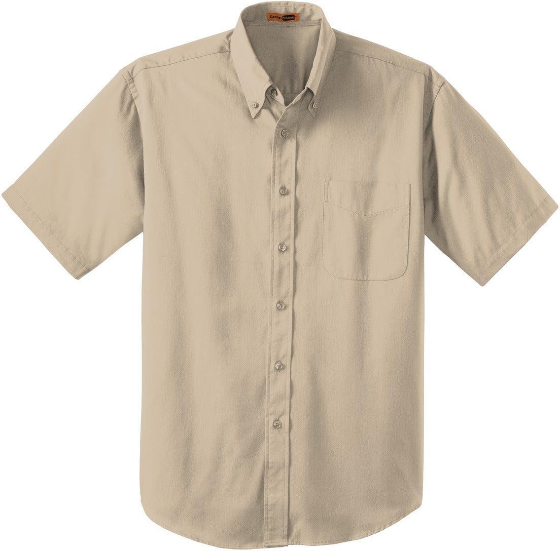 No-Logo CLOSEOUT - CornerStone Short Sleeve SuperPro Twill Shirt-Dress Shirts-Cornerstone-Stone-S-Thread Logic