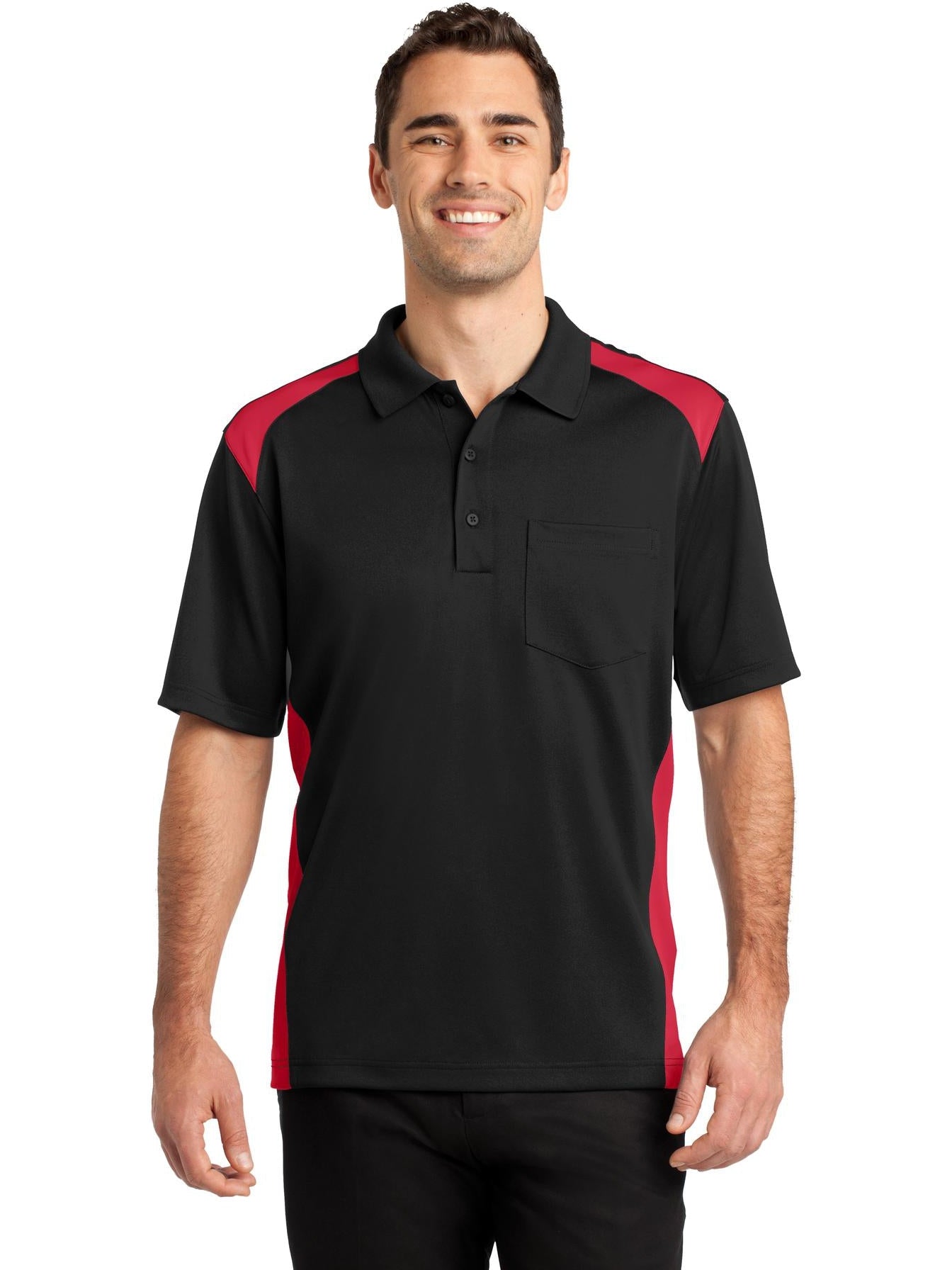 no-logo CornerStone Snag-Proof Colorblock Pocket Polo-Regular-Cornerstone-Thread Logic