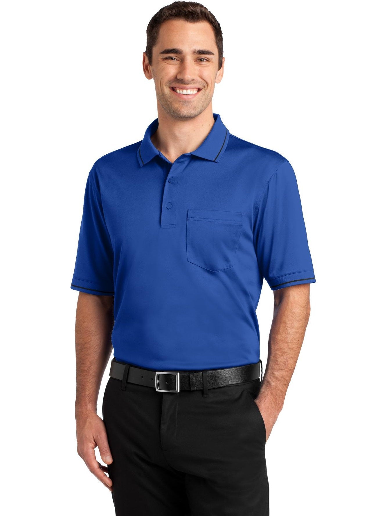 no-logo CornerStone Snag-Proof Tipped Pocket Polo-Regular-Cornerstone-Thread Logic