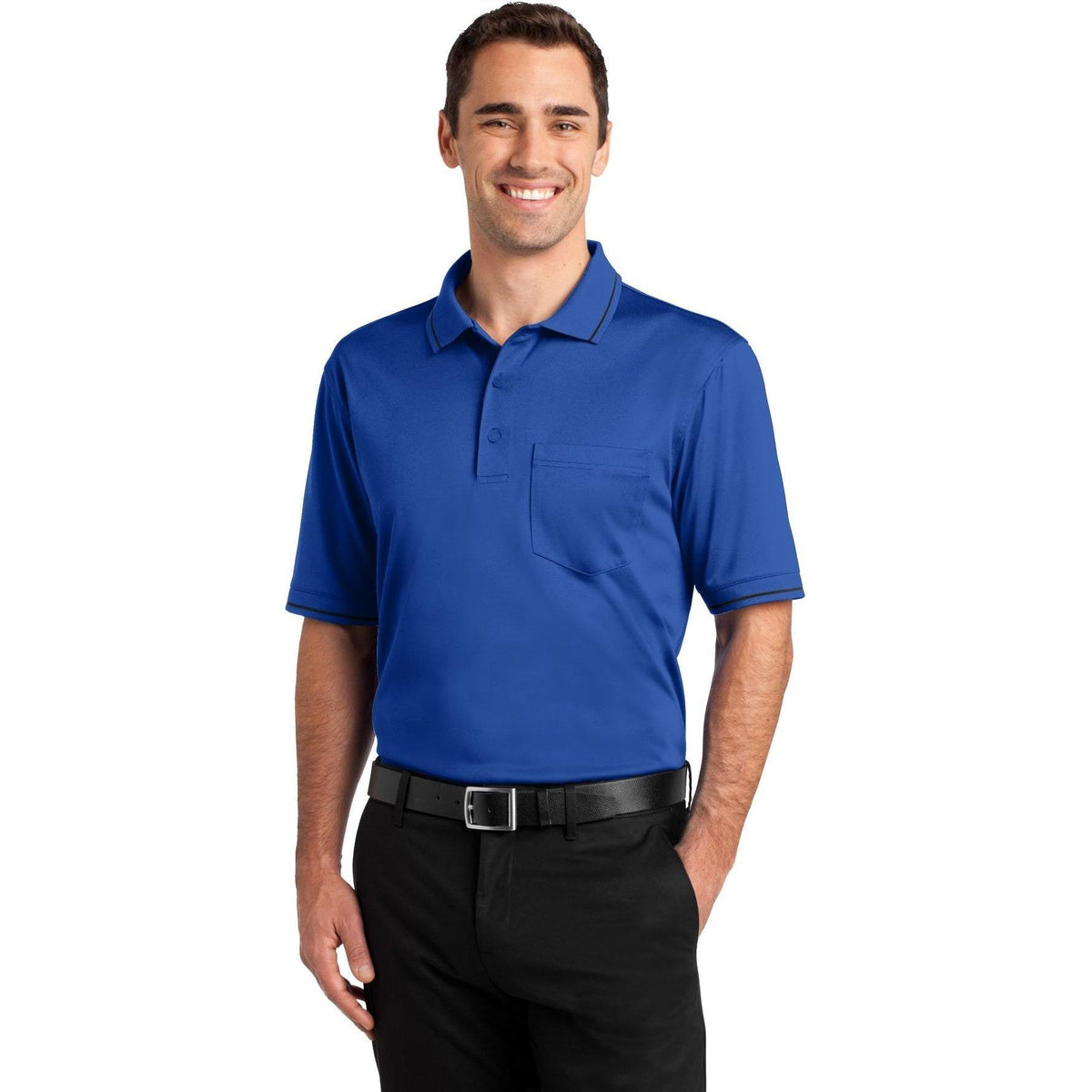 no-logo CornerStone Snag-Proof Tipped Pocket Polo-Regular-Cornerstone-Thread Logic