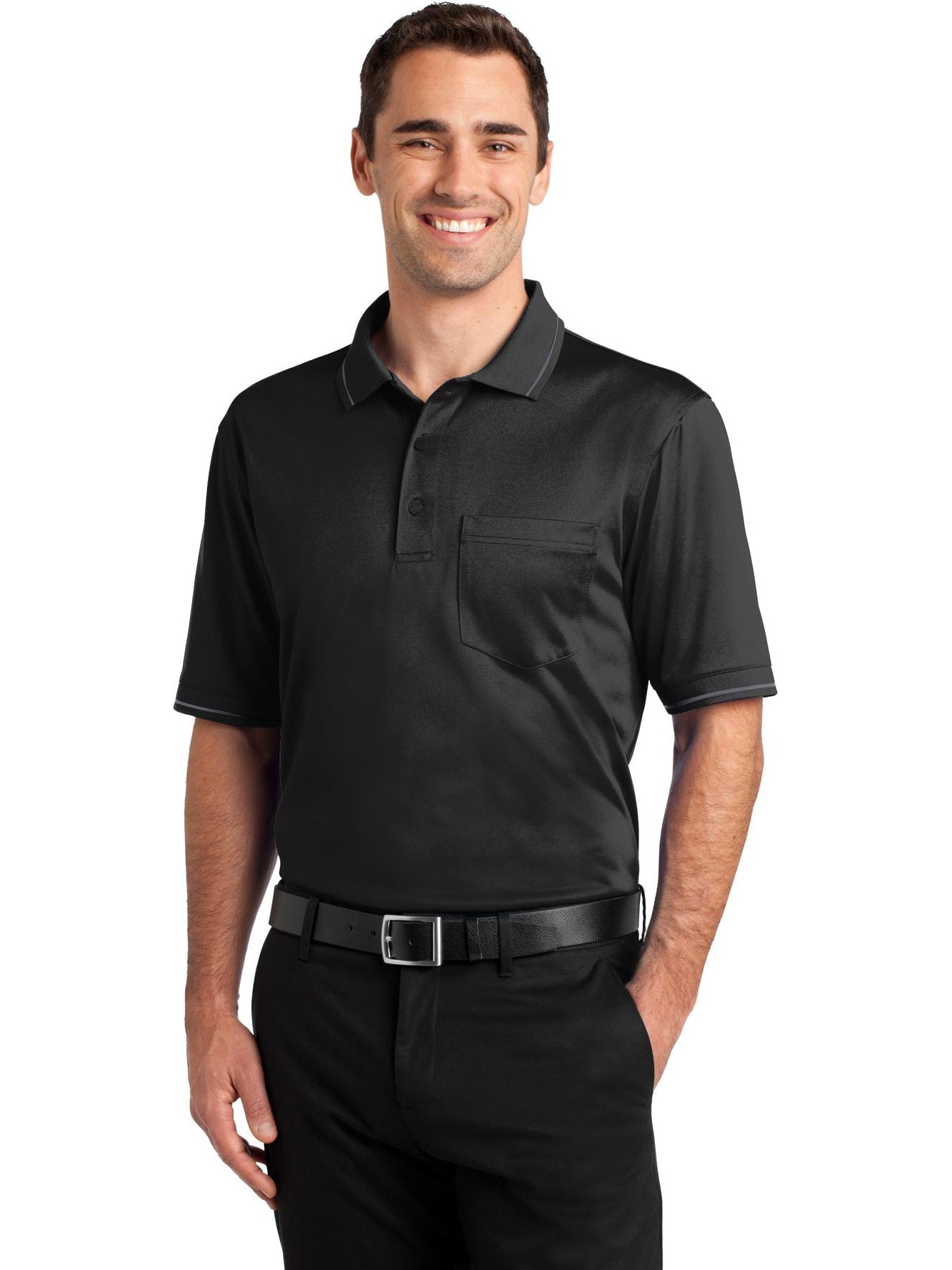 no-logo CornerStone Snag-Proof Tipped Pocket Polo-Regular-Cornerstone-Thread Logic