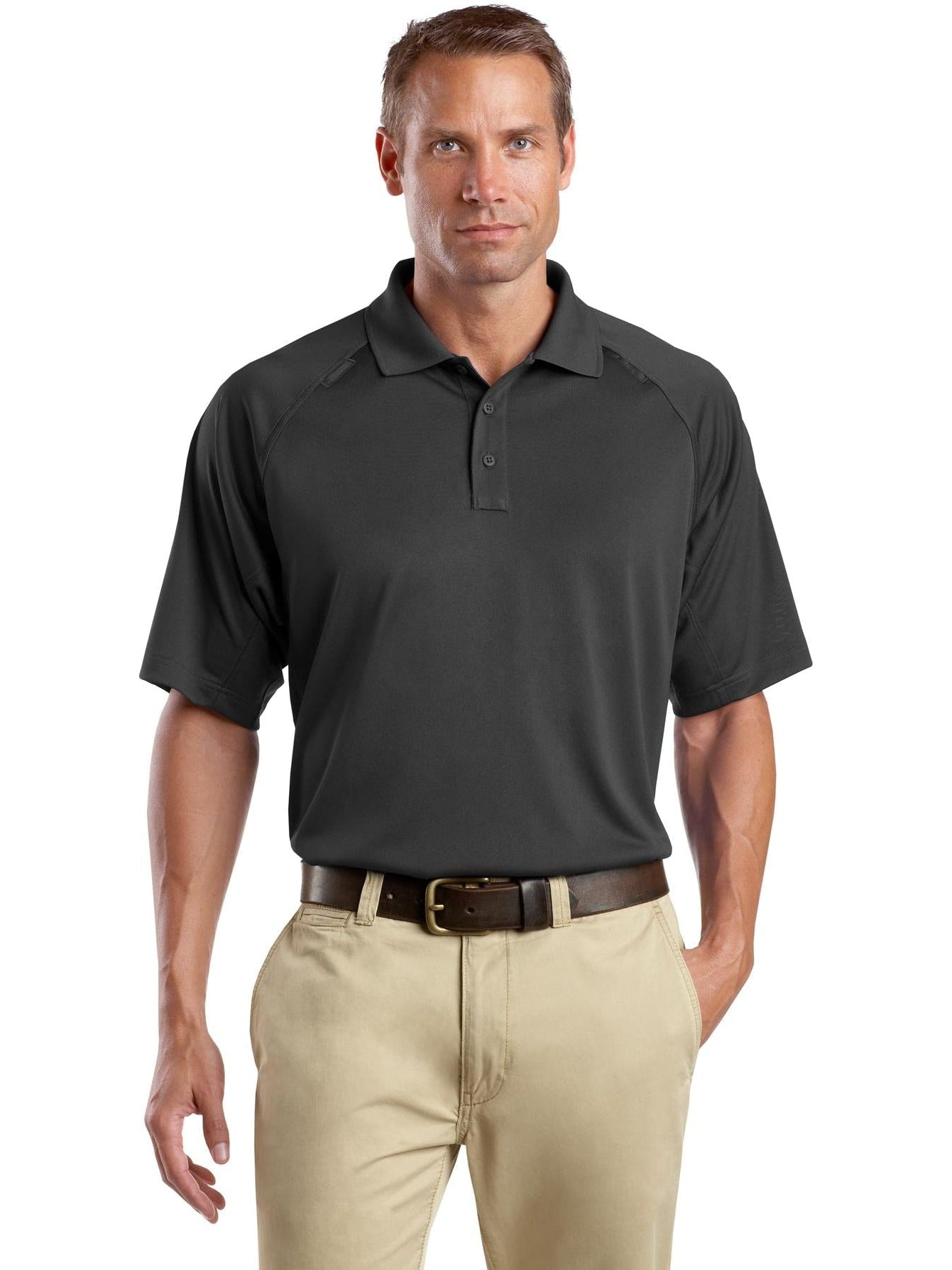 CornerStone Tall Select Snag-Proof Tactical Polo-Regular-Cornerstone-Charcoal-LT-Thread Logic