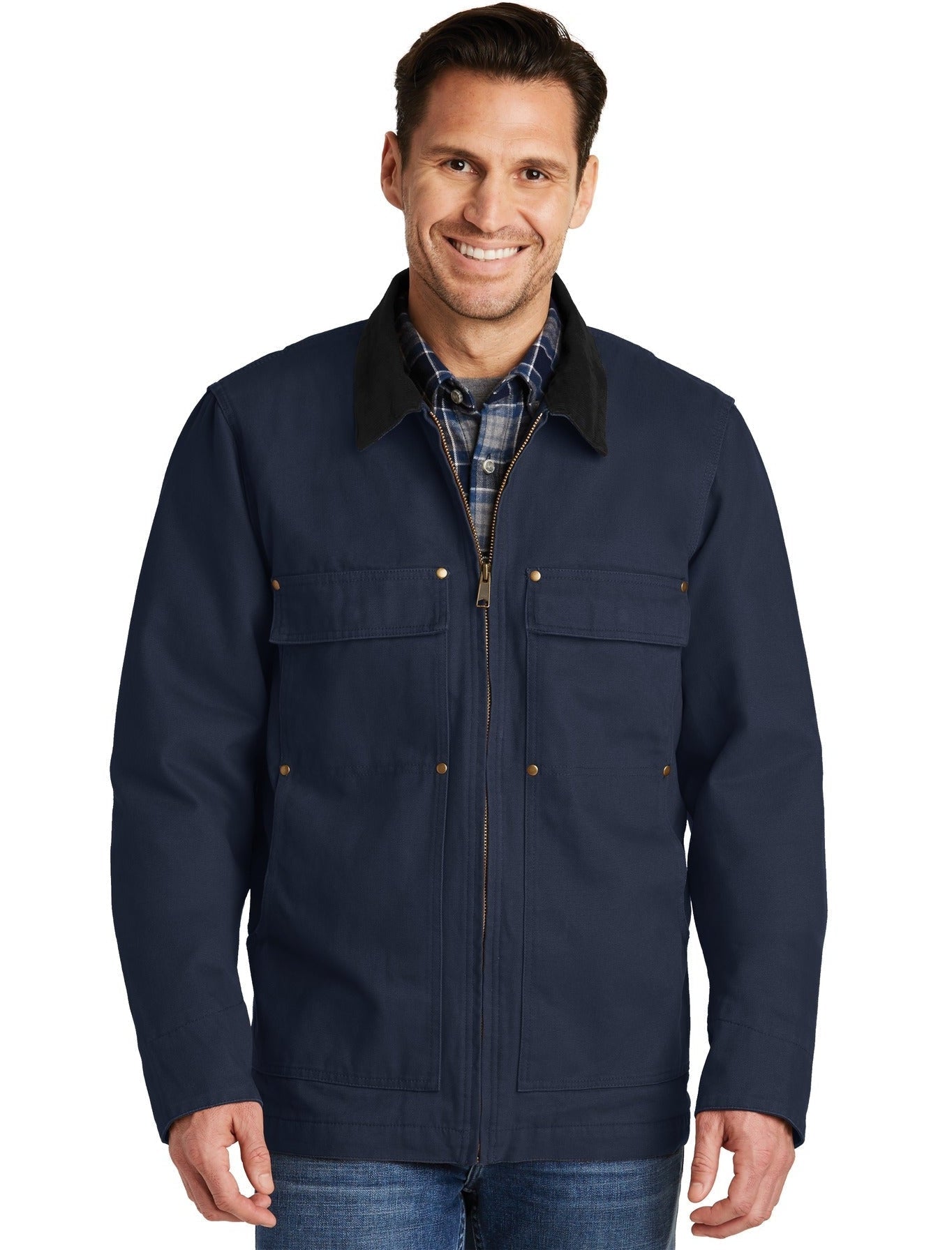 no-logo CornerStone Washed Duck Cloth Chore Coat-Regular-Cornerstone-Thread Logic