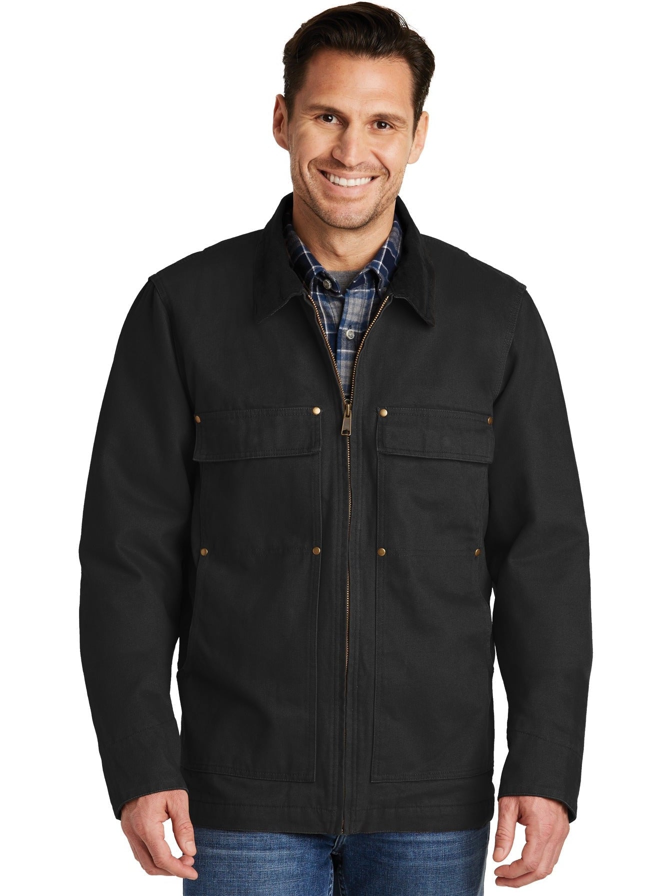 no-logo CornerStone Washed Duck Cloth Chore Coat-Regular-Cornerstone-Thread Logic