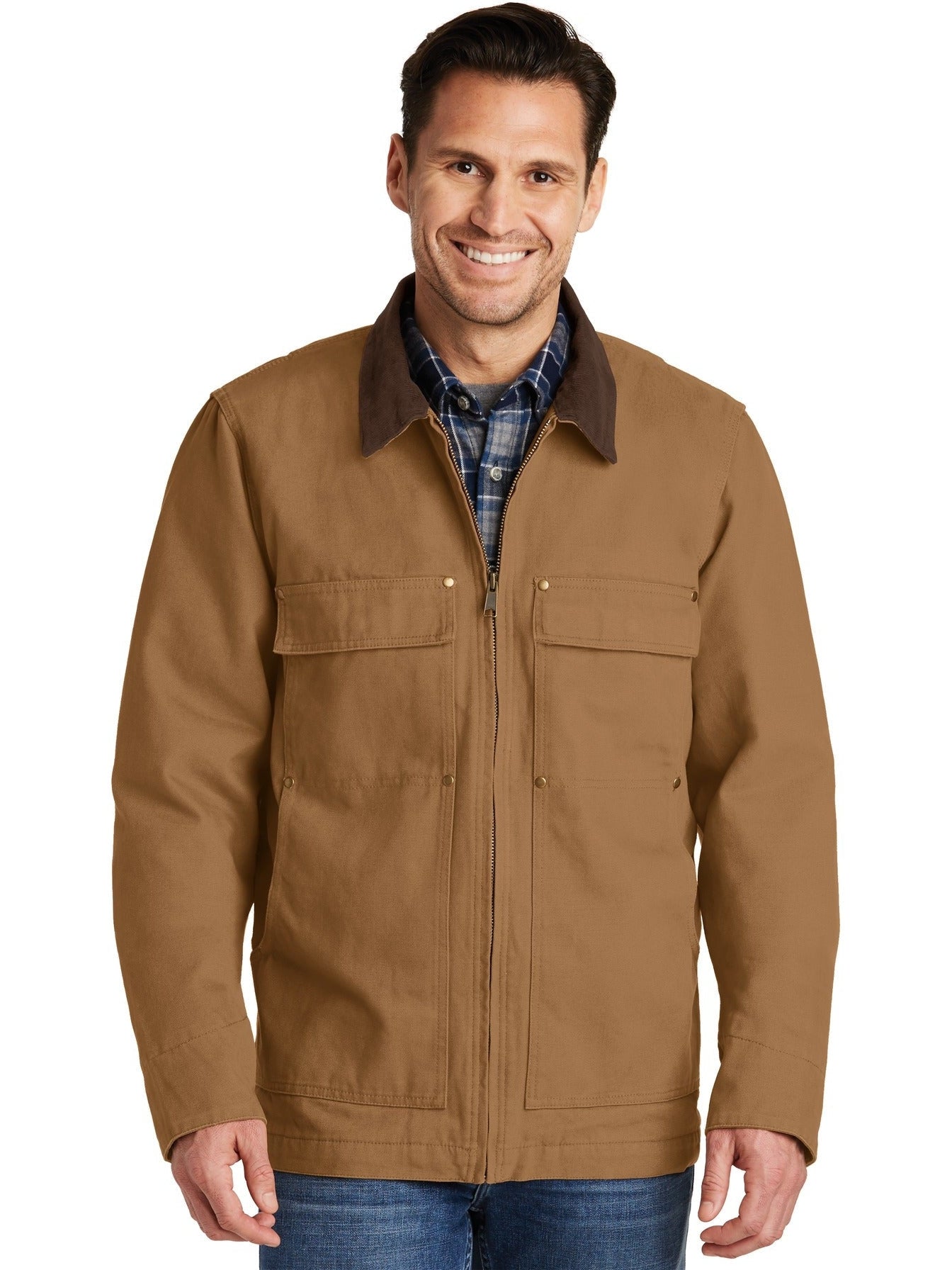 no-logo CornerStone Washed Duck Cloth Chore Coat-Regular-Cornerstone-Thread Logic
