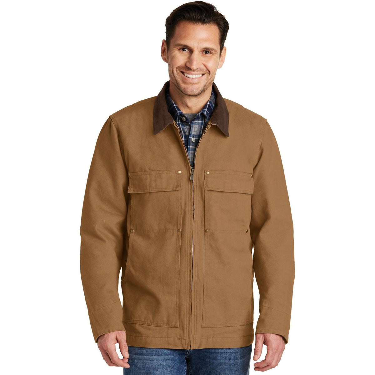 no-logo CornerStone Washed Duck Cloth Chore Coat-Active-Cornerstone-Thread Logic