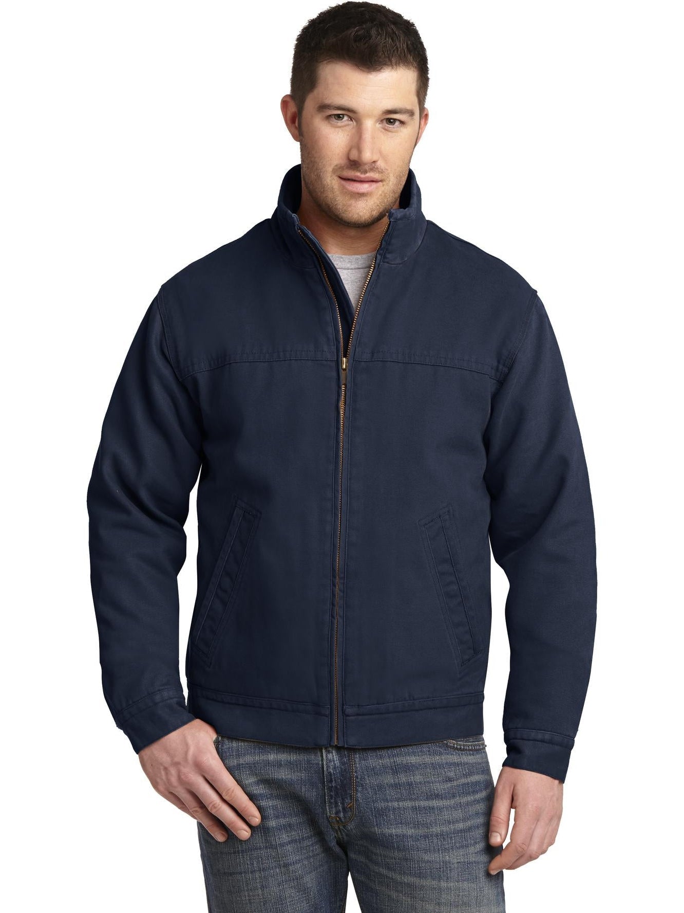 no-logo CornerStone Washed Duck Cloth Flannel-Lined Work Jacket-Regular-Cornerstone-Thread Logic