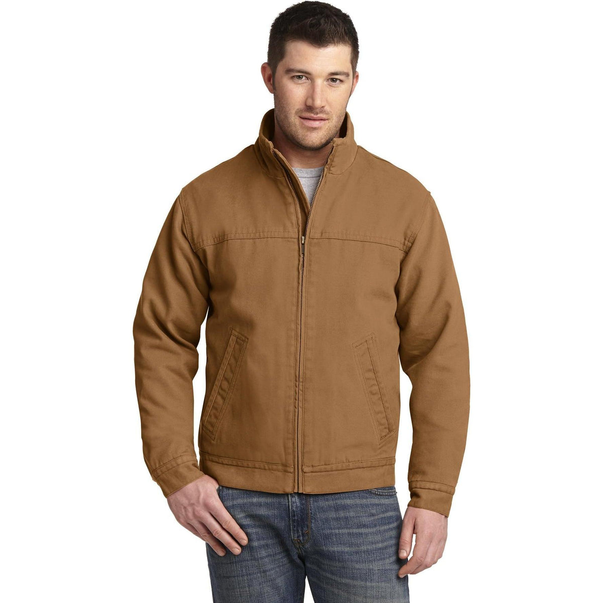 no-logo CornerStone Washed Duck Cloth Flannel-Lined Work Jacket-Regular-Cornerstone-Thread Logic