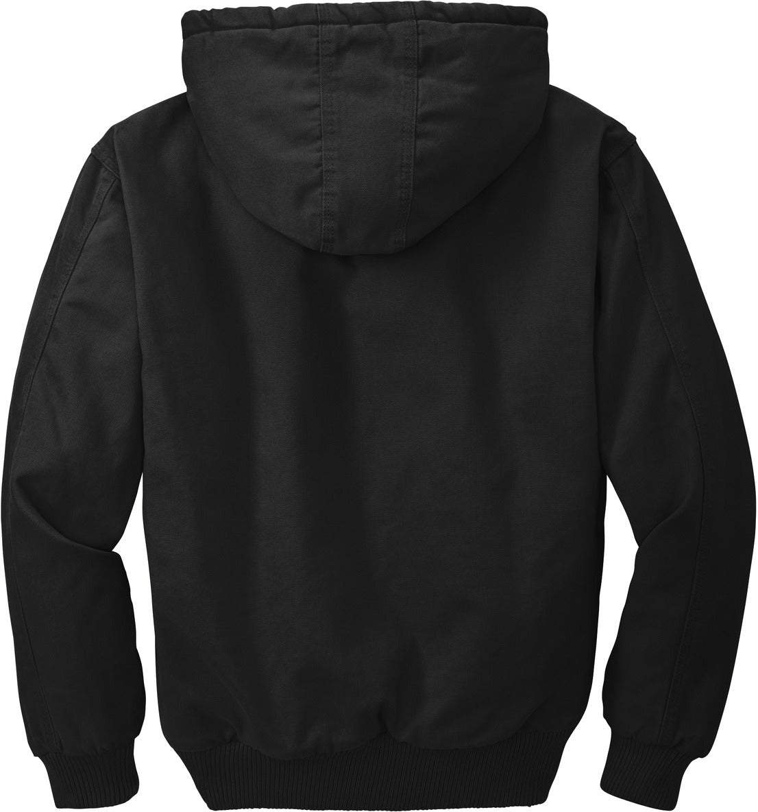 no-logo CornerStone Washed Duck Cloth Insulated Hooded Work Jacket-Regular-Cornerstone-Thread Logic