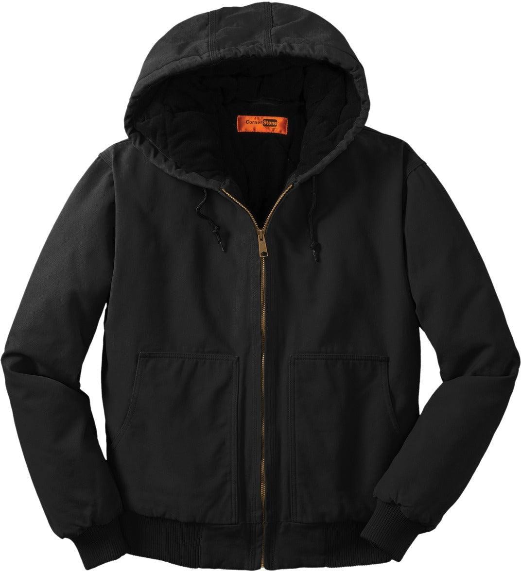 CornerStone Washed Duck Cloth Insulated Hooded Work Jacket