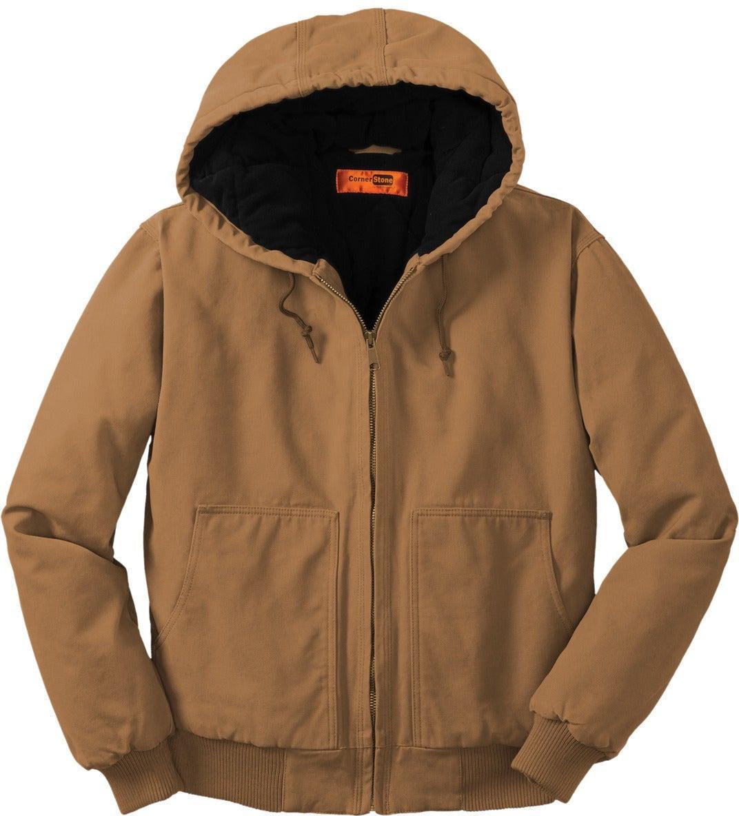 CornerStone Washed Duck Cloth Insulated Hooded Work Jacket