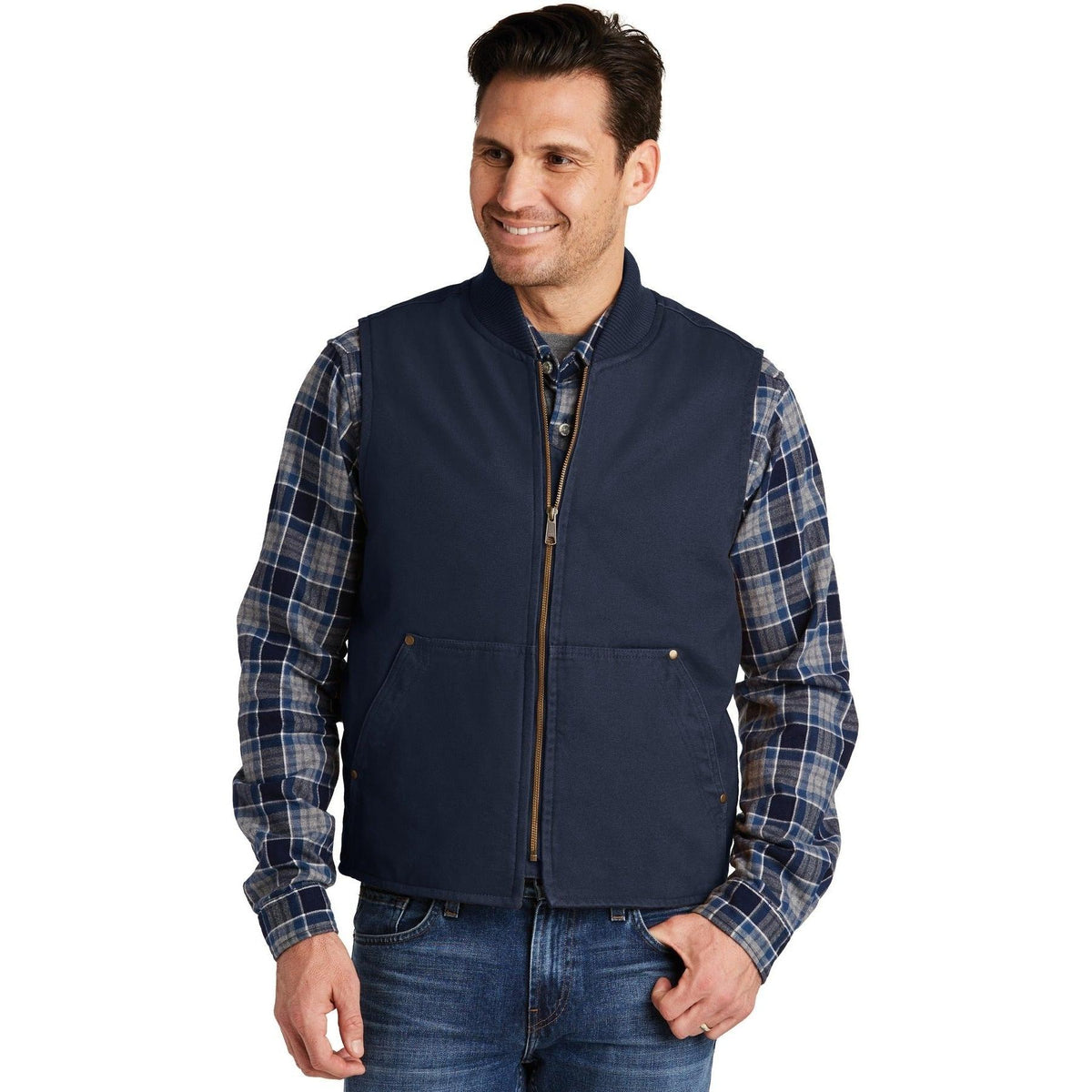 no-logo CornerStone Washed Duck Cloth Vest-Vests-Cornerstone-Thread Logic