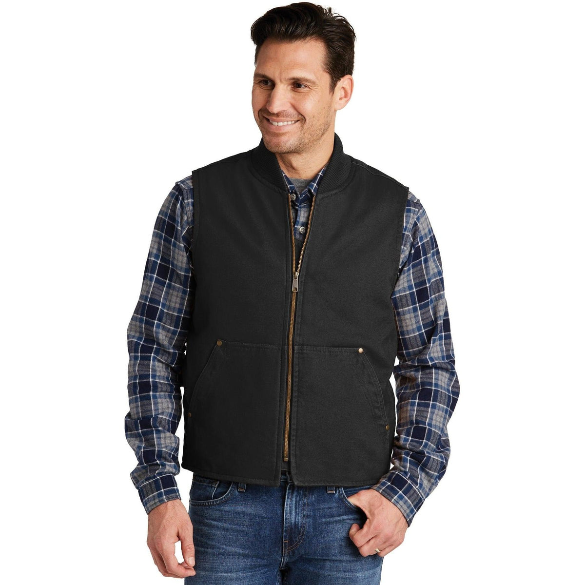 no-logo CornerStone Washed Duck Cloth Vest-Vests-Cornerstone-Thread Logic