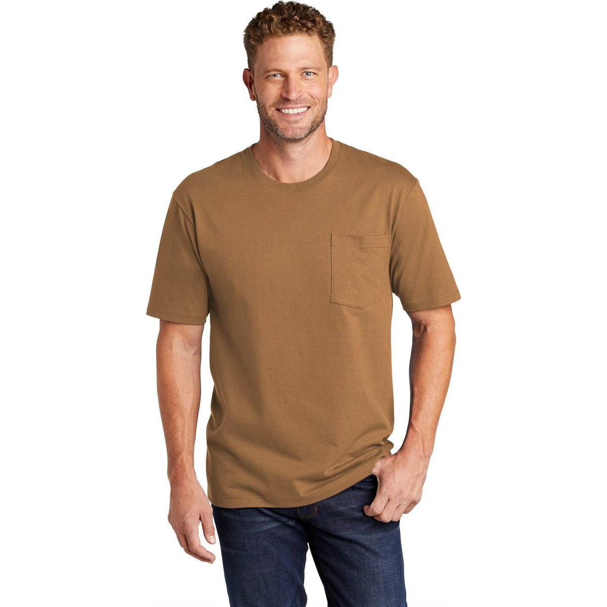 no-logo CornerStone Workwear Pocket Tee-Polos-Cornerstone-Thread Logic