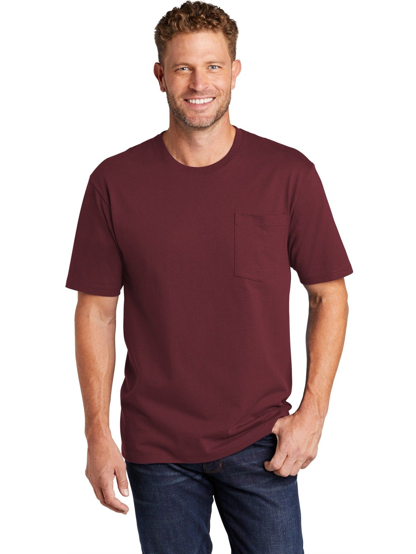 no-logo CornerStone Workwear Pocket Tee-Regular-Cornerstone-Thread Logic