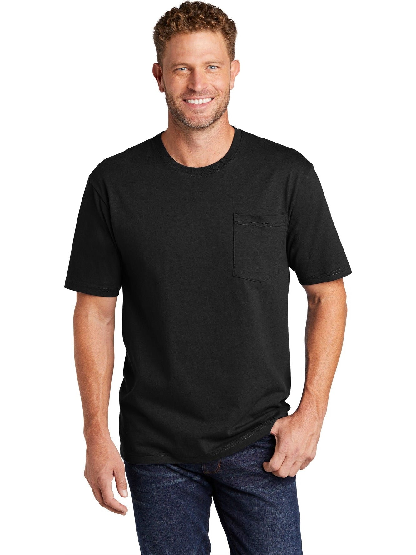 no-logo CornerStone Workwear Pocket Tee-Regular-Cornerstone-Thread Logic