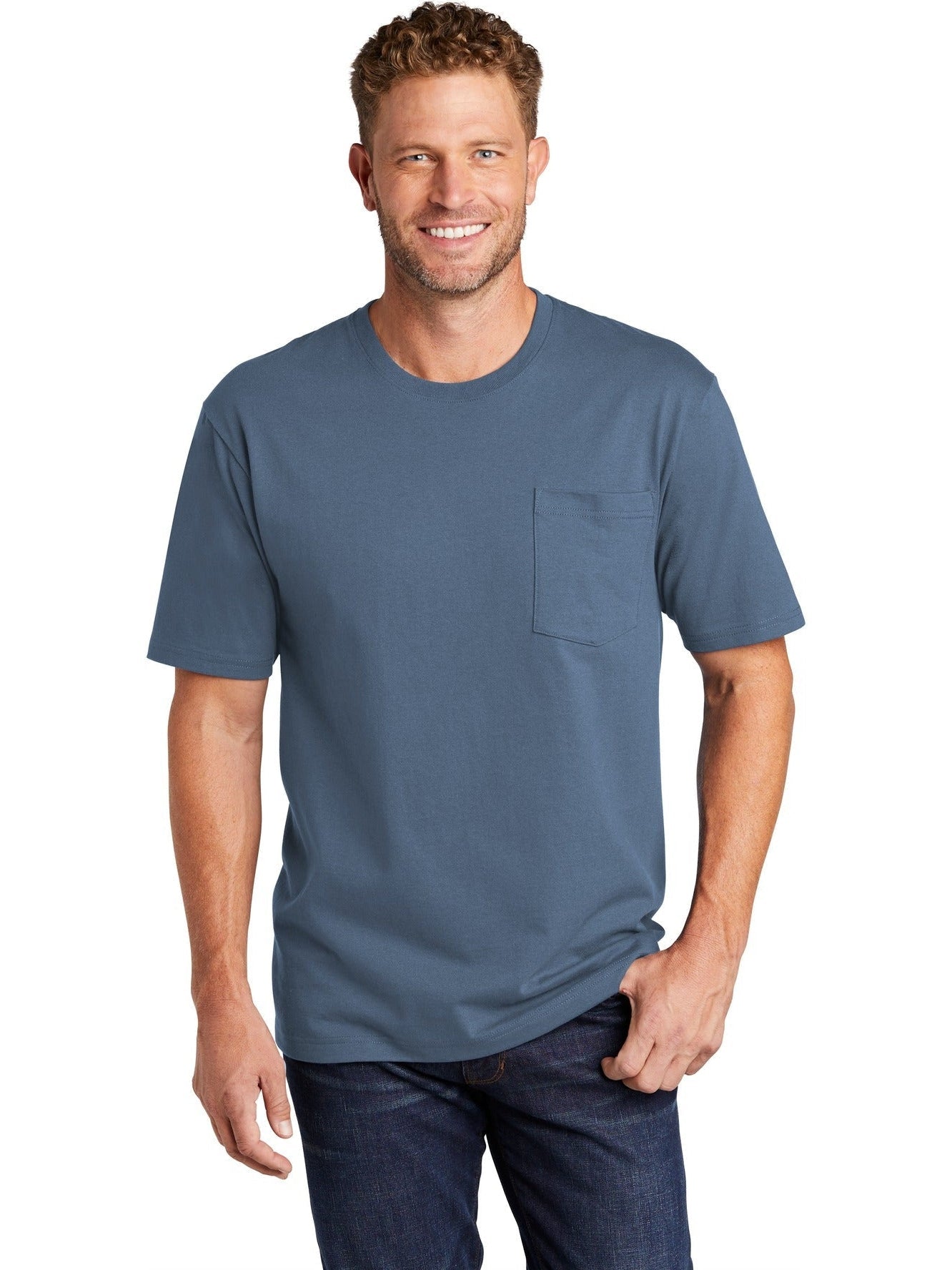 no-logo CornerStone Workwear Pocket Tee-Regular-Cornerstone-Thread Logic