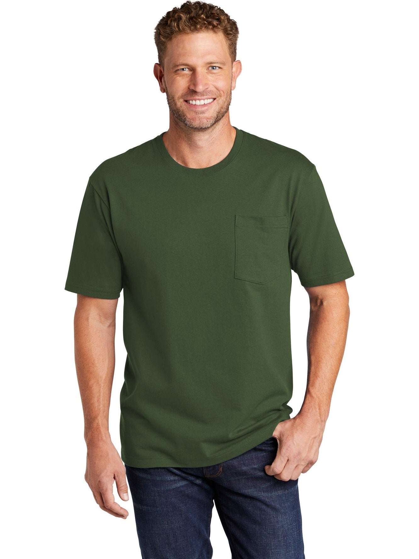 no-logo CornerStone Workwear Pocket Tee-Regular-Cornerstone-Thread Logic