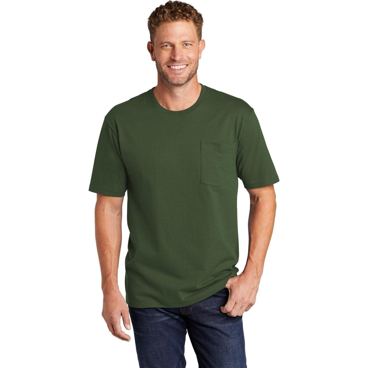 no-logo CornerStone Workwear Pocket Tee-Polos-Cornerstone-Thread Logic