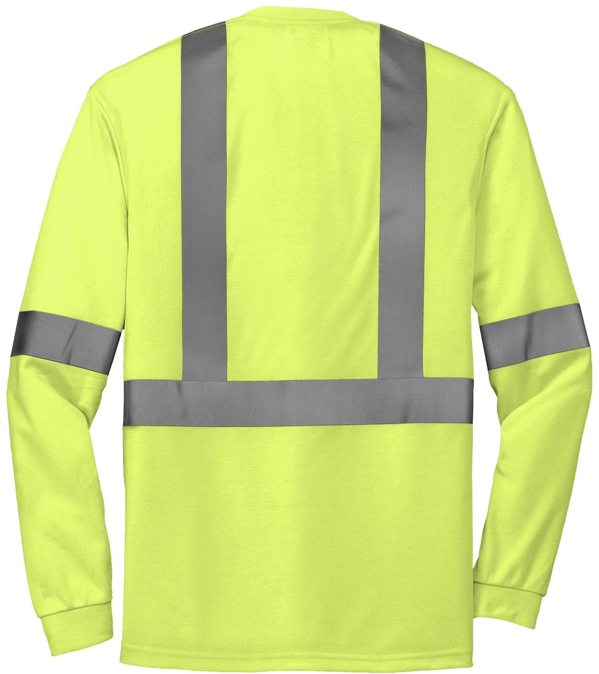 no-logo Cornerstone ANSI 107 Class 2 Long Sleeve Safety T-Shirt-Regular-CornerStone-Thread Logic