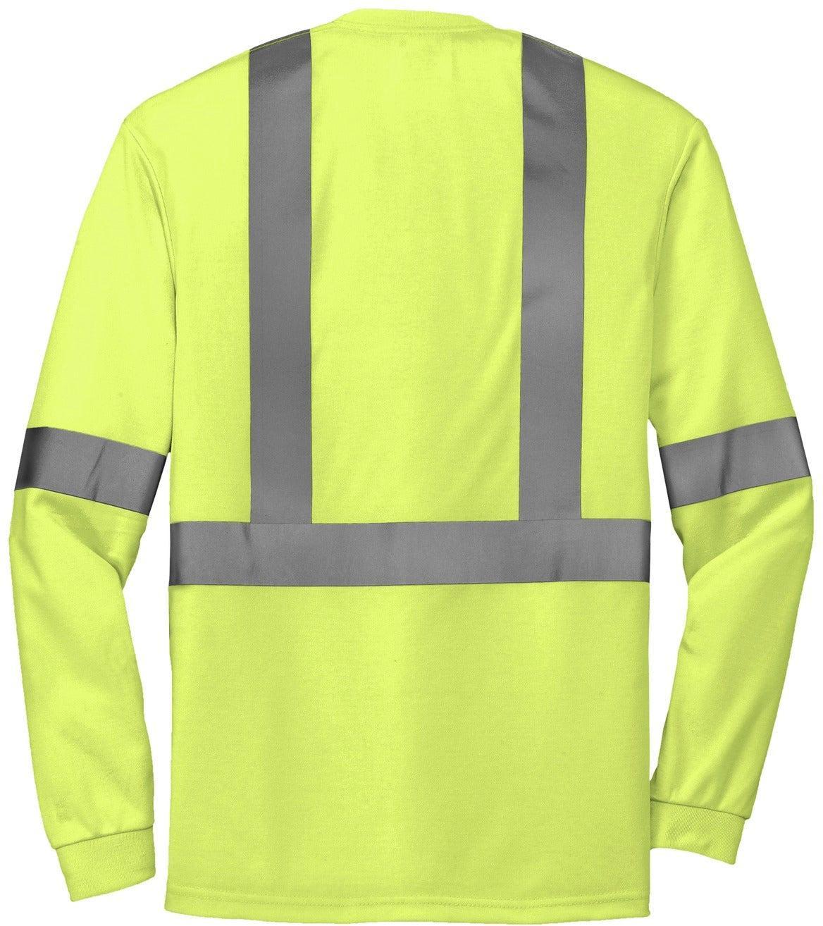no-logo Cornerstone ANSI 107 Class 2 Long Sleeve Safety T-Shirt-Regular-CornerStone-Thread Logic