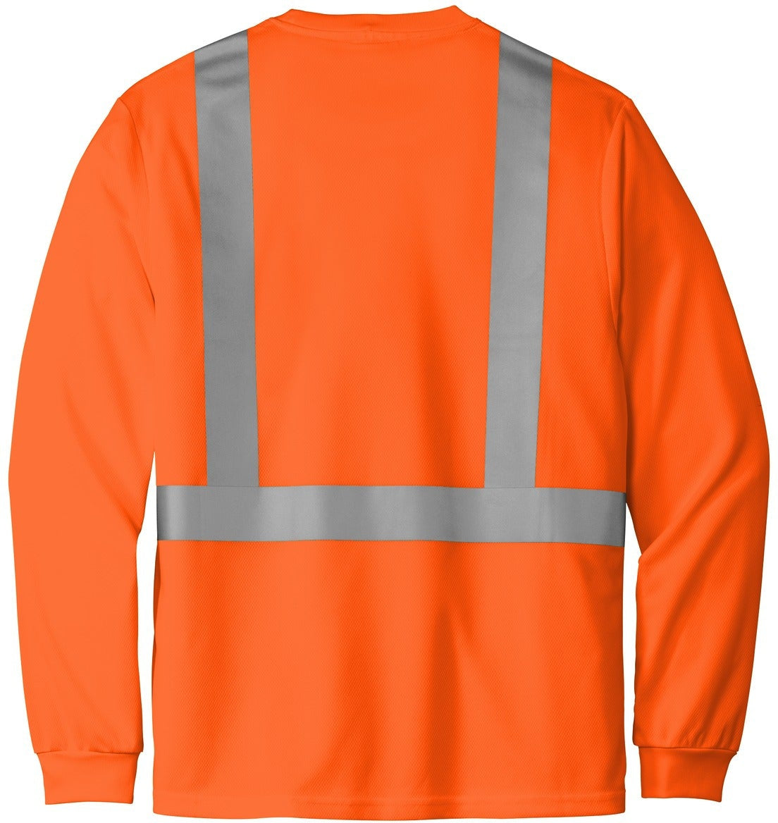 no-logo Cornerstone ANSI 107 Class 2 Mesh Long Sleeve Tee-Regular-CornerStone-Thread Logic