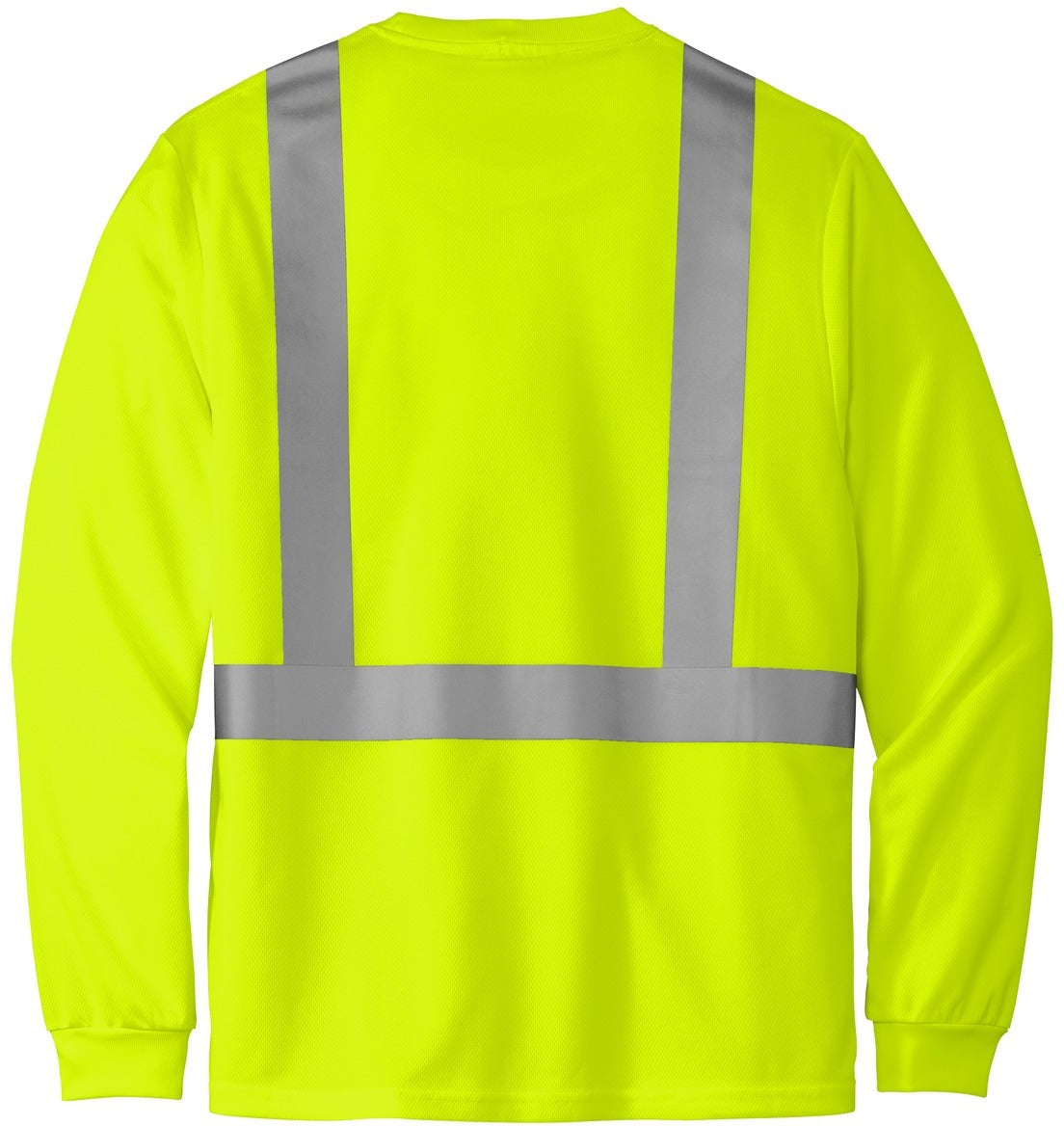 no-logo Cornerstone ANSI 107 Class 2 Mesh Long Sleeve Tee-Regular-CornerStone-Thread Logic