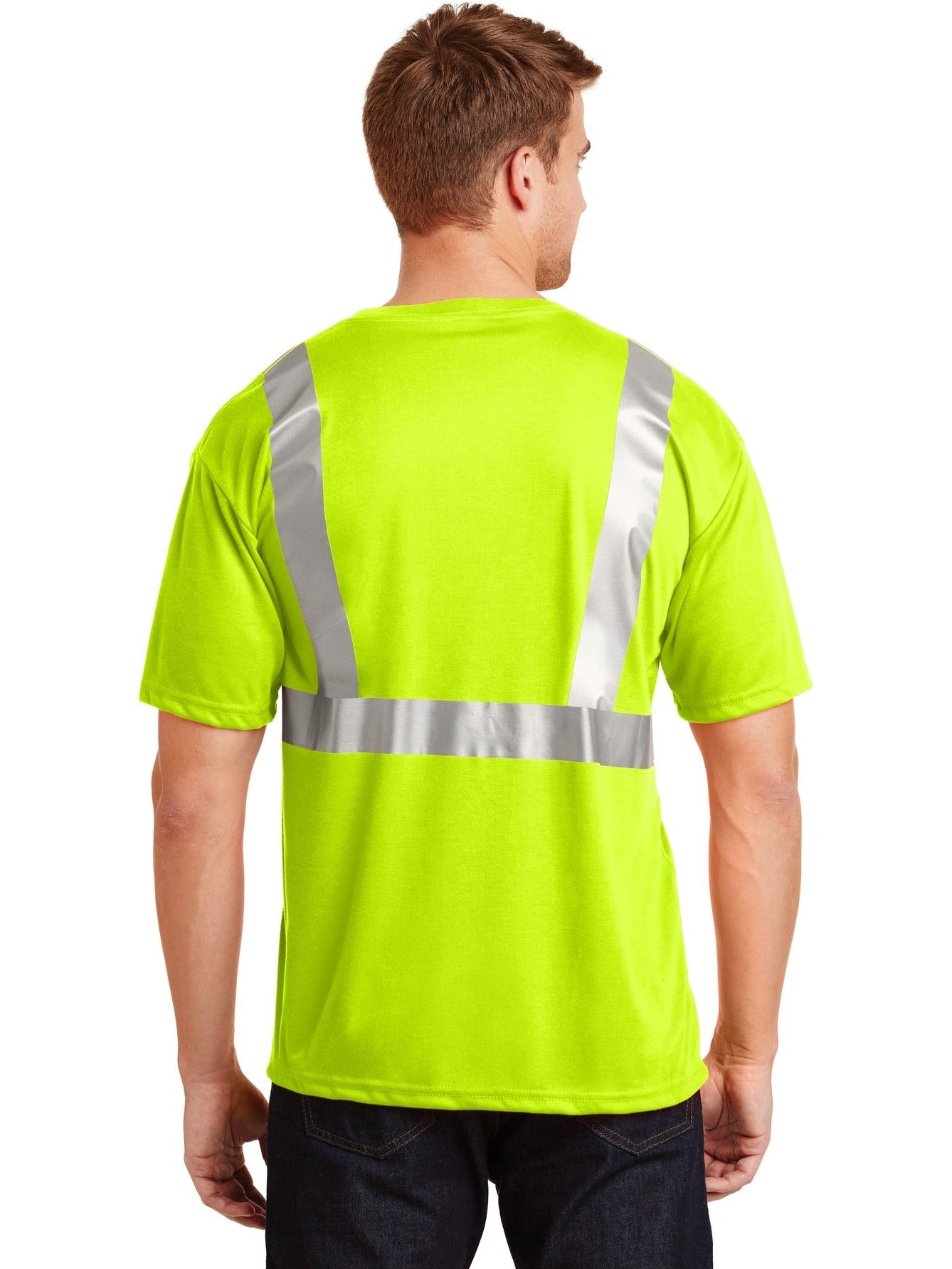 no-logo Cornerstone ANSI 107 Class 2 Safety T-Shirt-Regular-CornerStone-Thread Logic